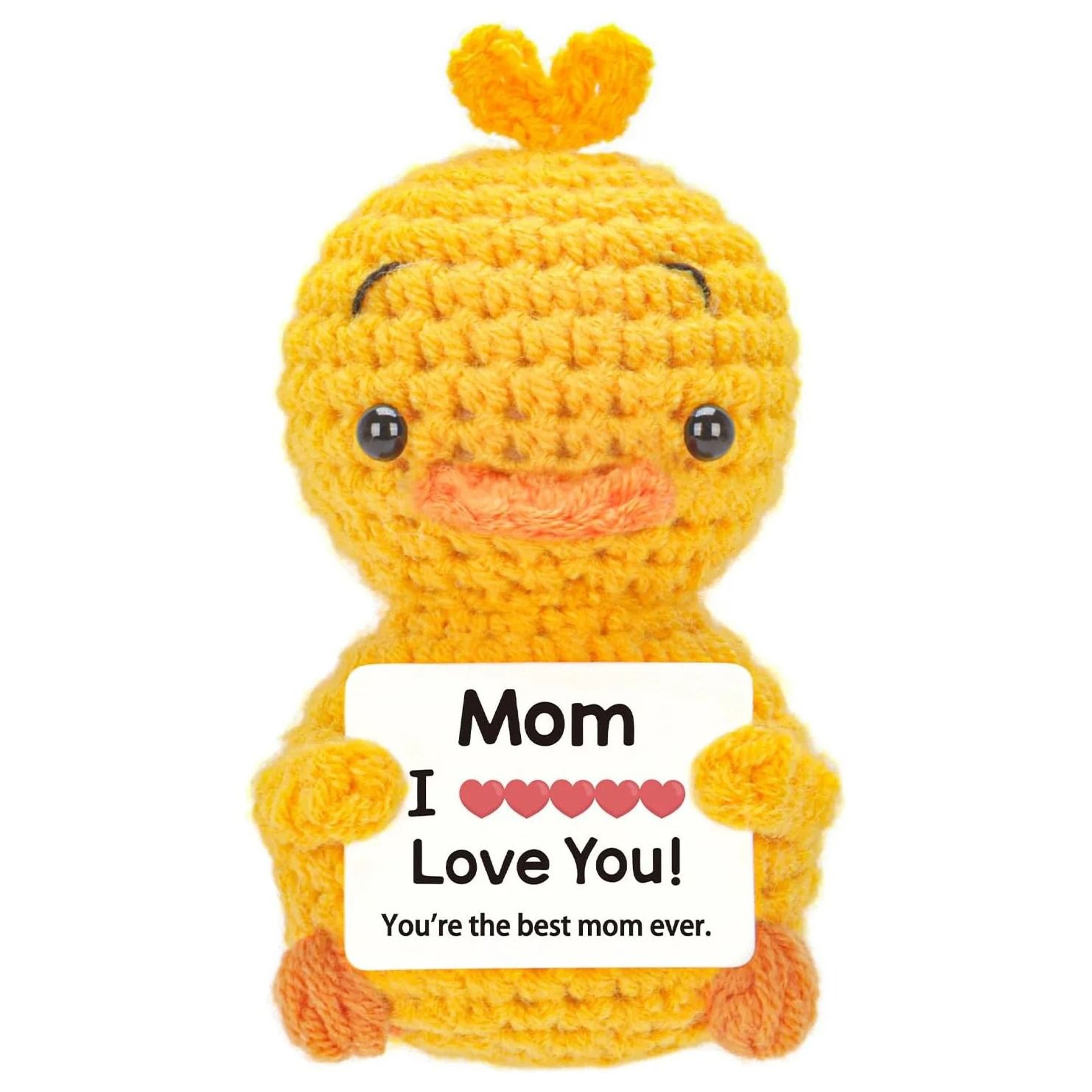 Positive Energy Crochet Doll Handmade Amigurumi Desk Decor  Gift 26