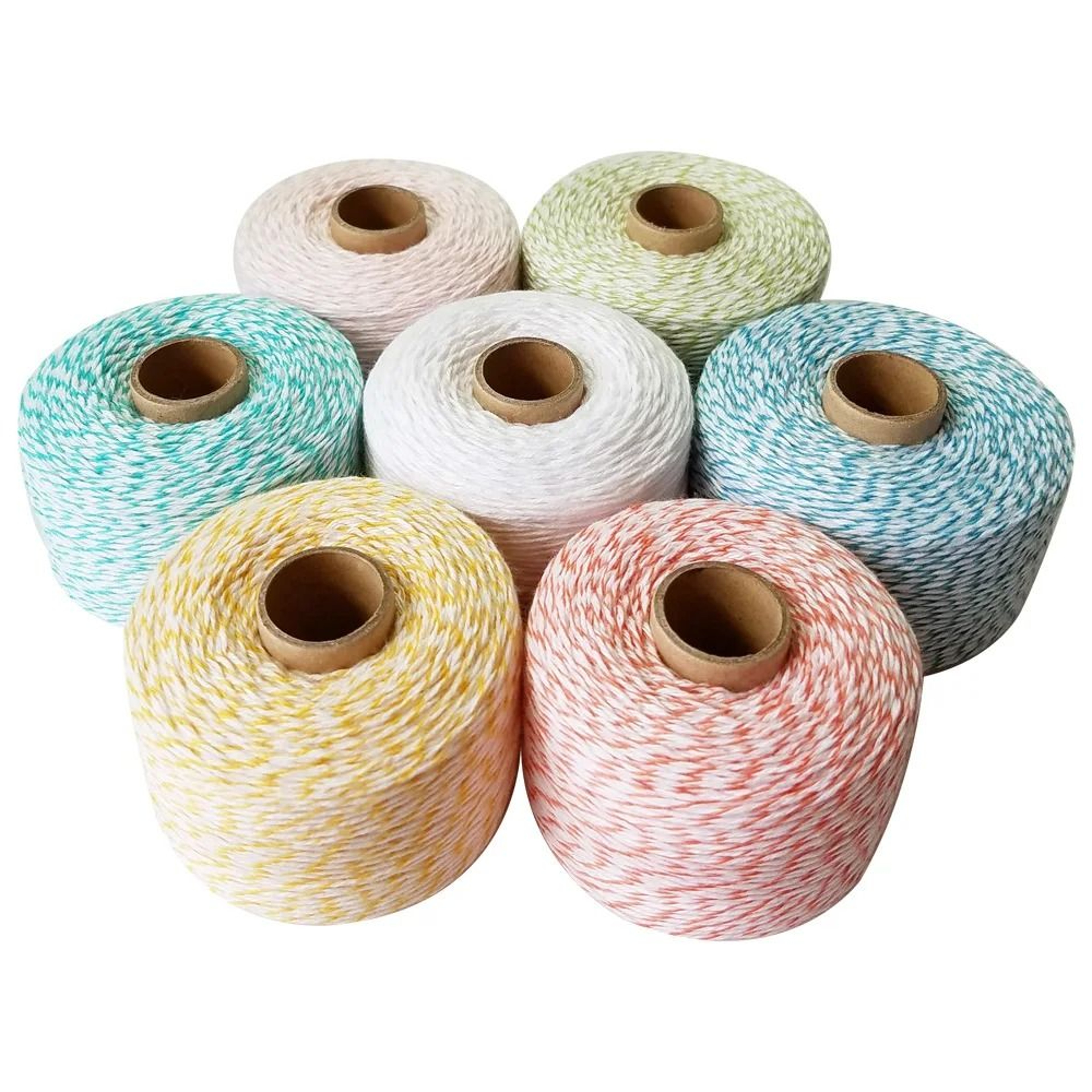 219 Yd Colorful Cotton Twine Cord For DIY Crafts Gift Wrapping  Home Decor 0