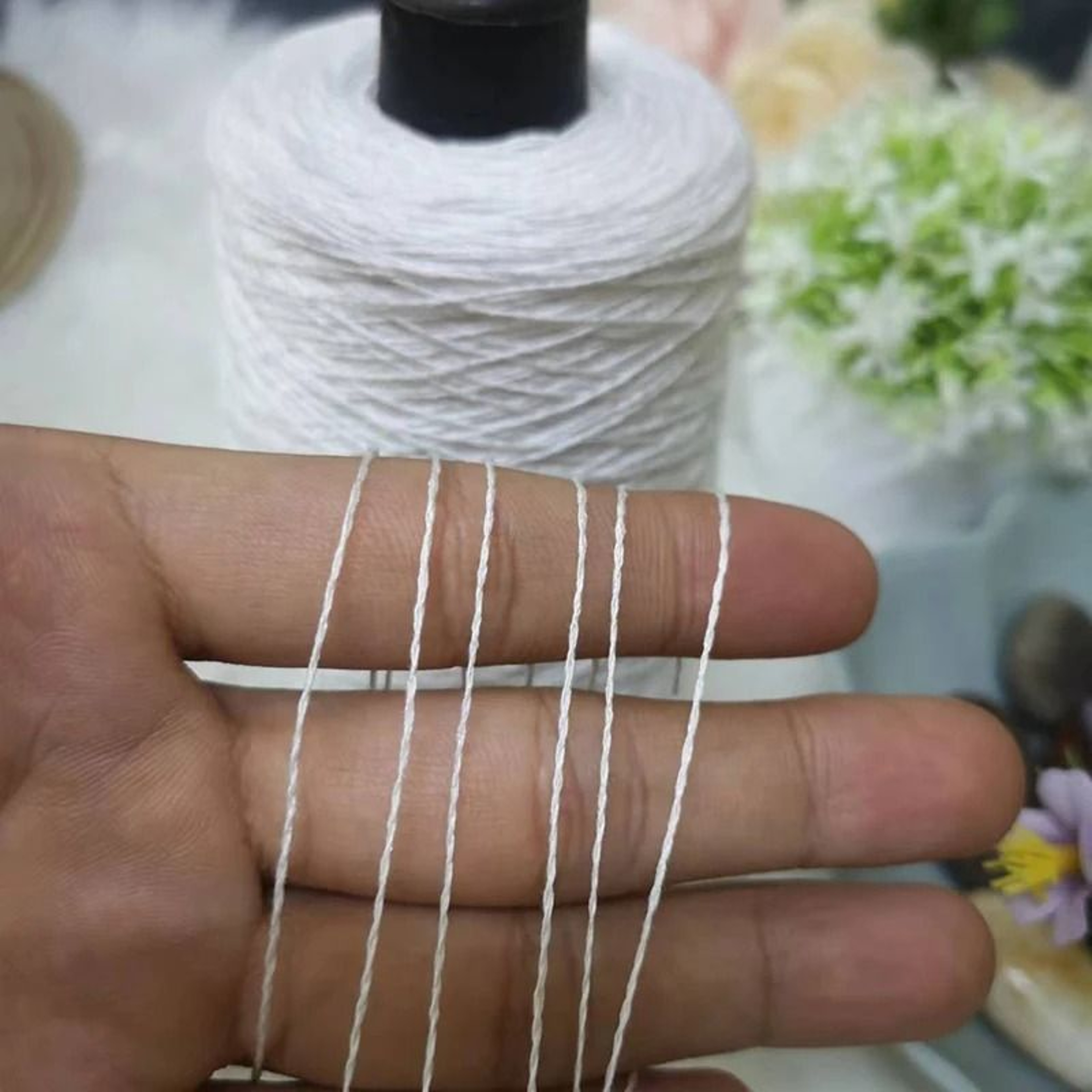 176 Oz Pure Flax Linen Lace Yarn No 8 High Twist Crochet Thread For Summer Knitting 3