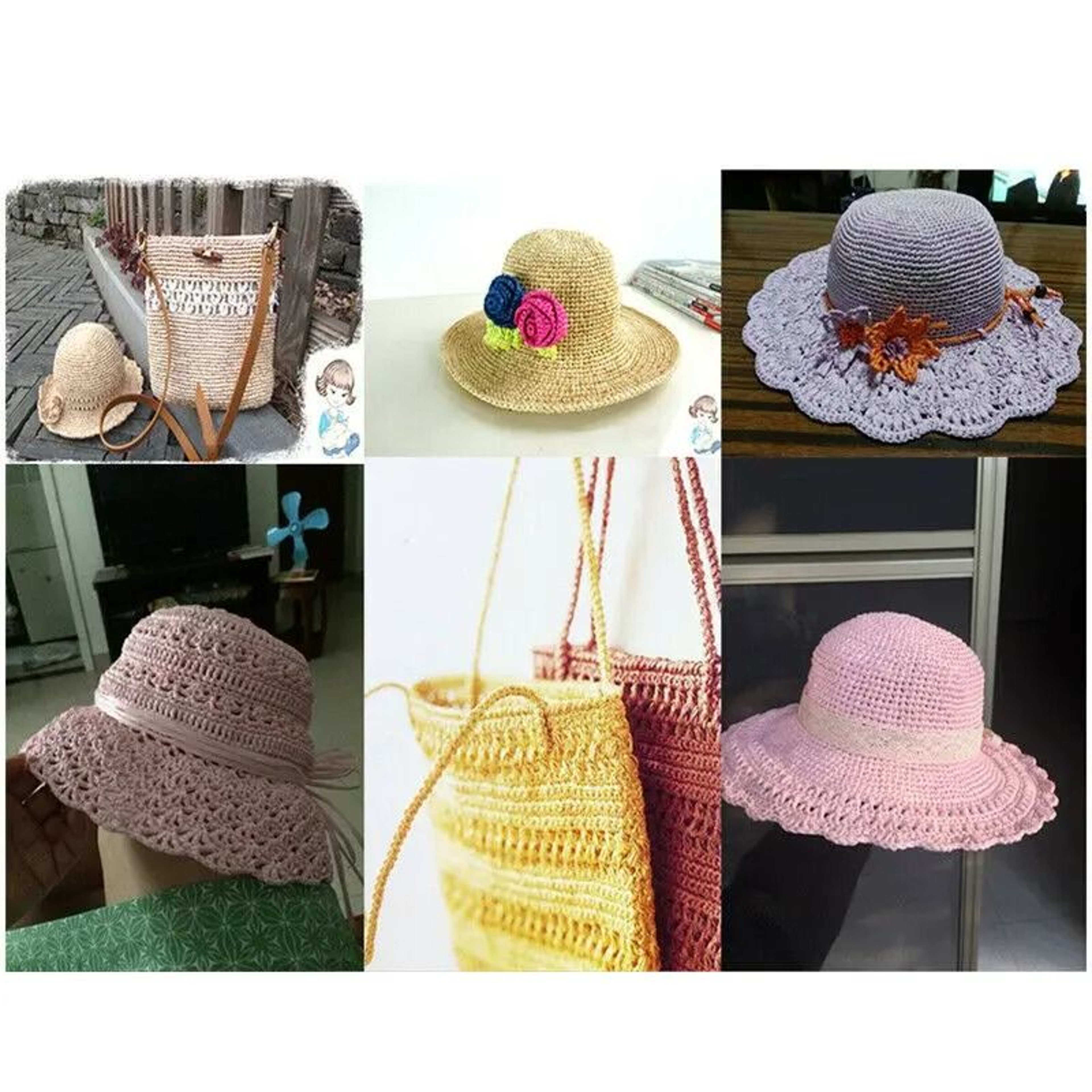 176 Oz Natural Raffia Straw Yarn 656 Yd Crochet Yarn For Summer Hats Bags And Basket Weaving 4