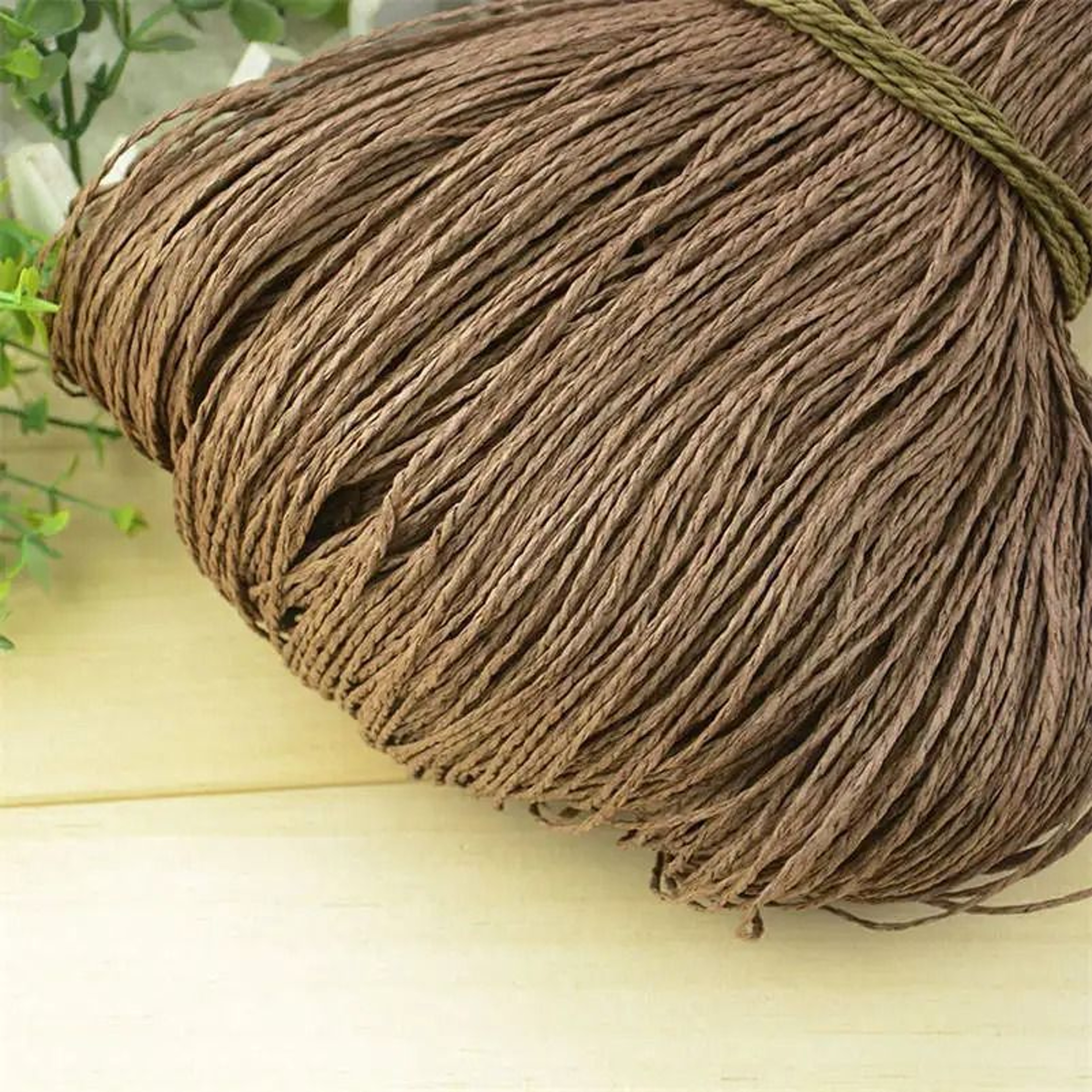 176 Oz Natural Raffia Straw Yarn 656 Yd Crochet Yarn For Summer Hats Bags And Basket Weaving 10