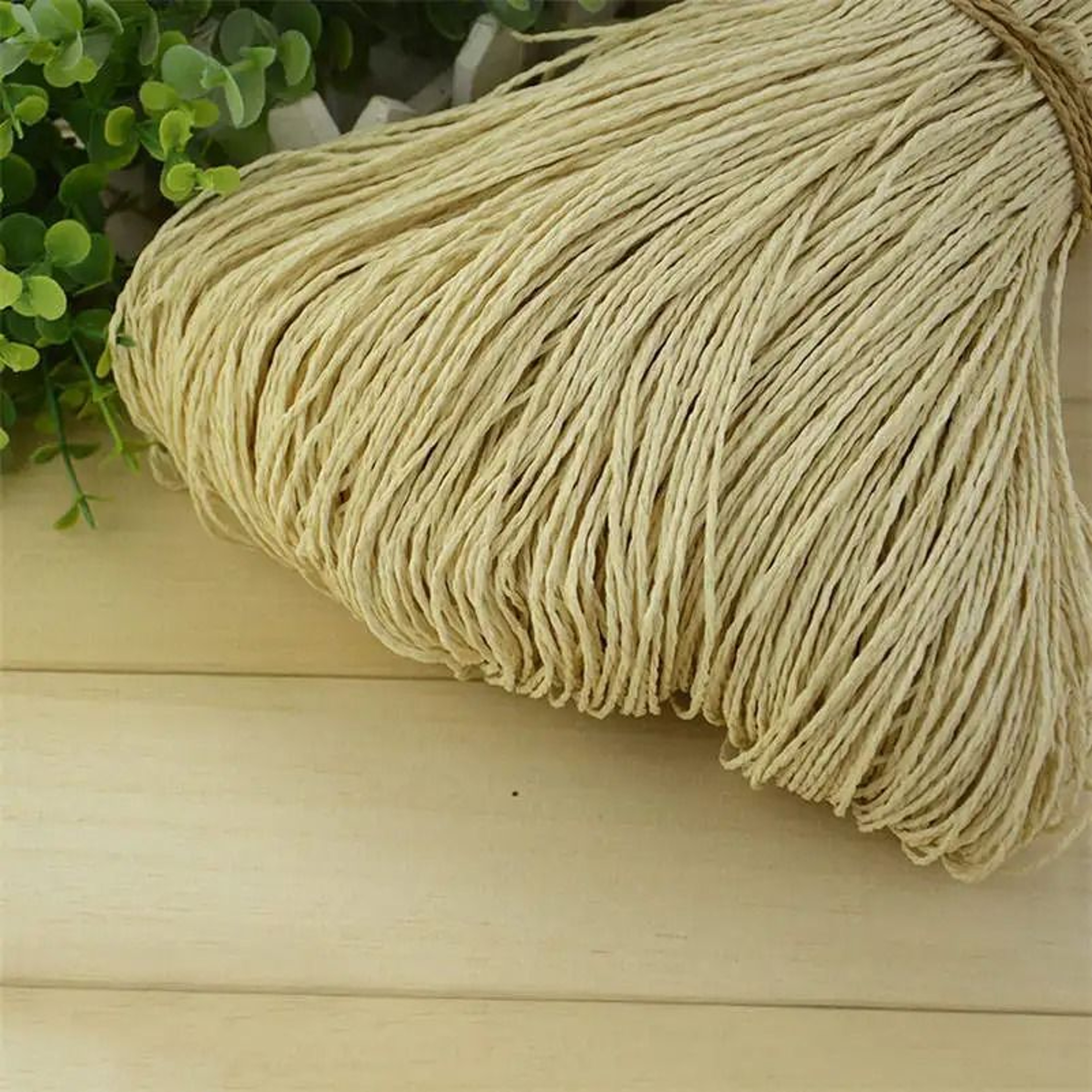 176 Oz Natural Raffia Straw Yarn 656 Yd Crochet Yarn For Summer Hats Bags And Basket Weaving 12