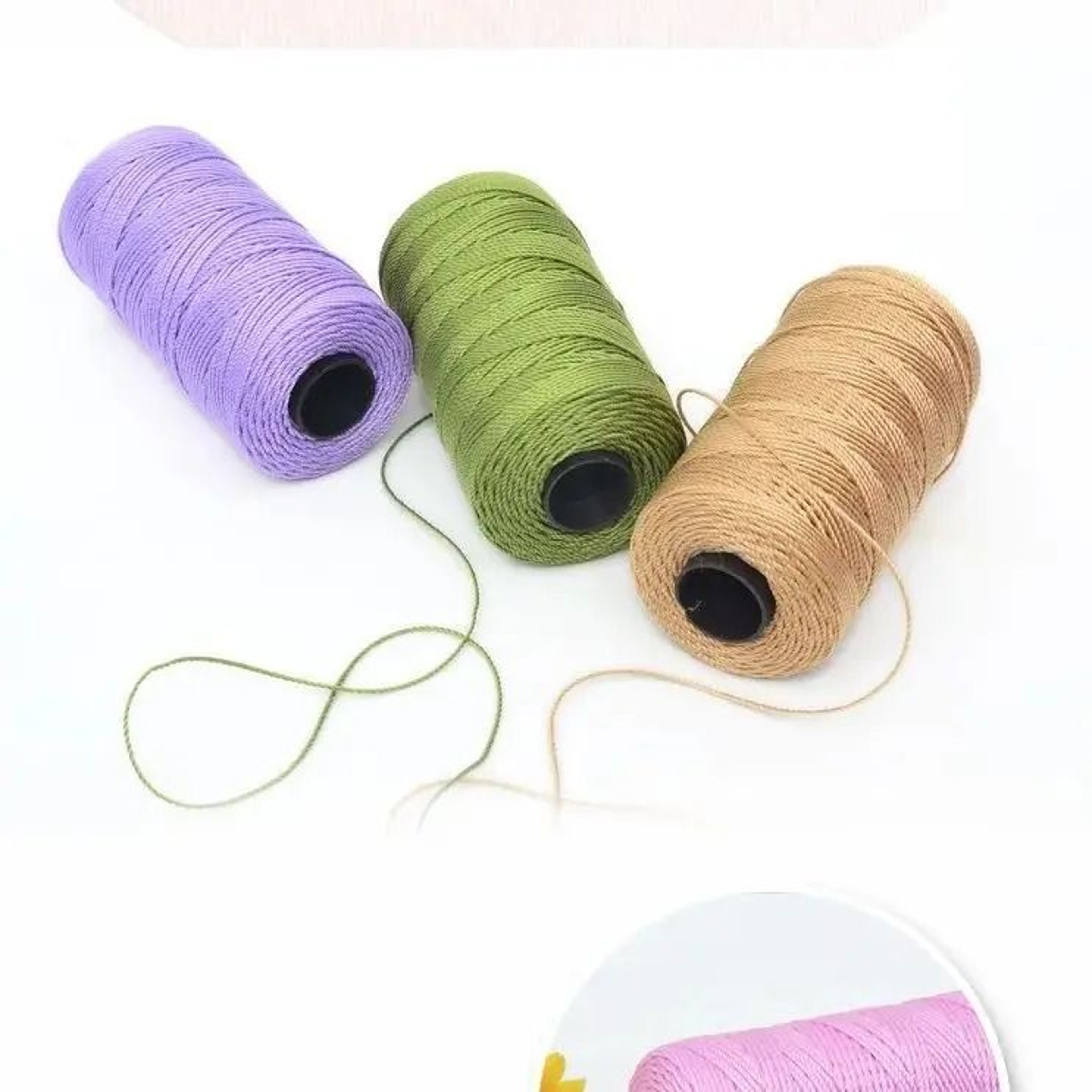219 Yd Ice Silk Polypropylene Yarn 15 Mm Crochet Cord For Bags Hats Shoes And DIY Crafts 4