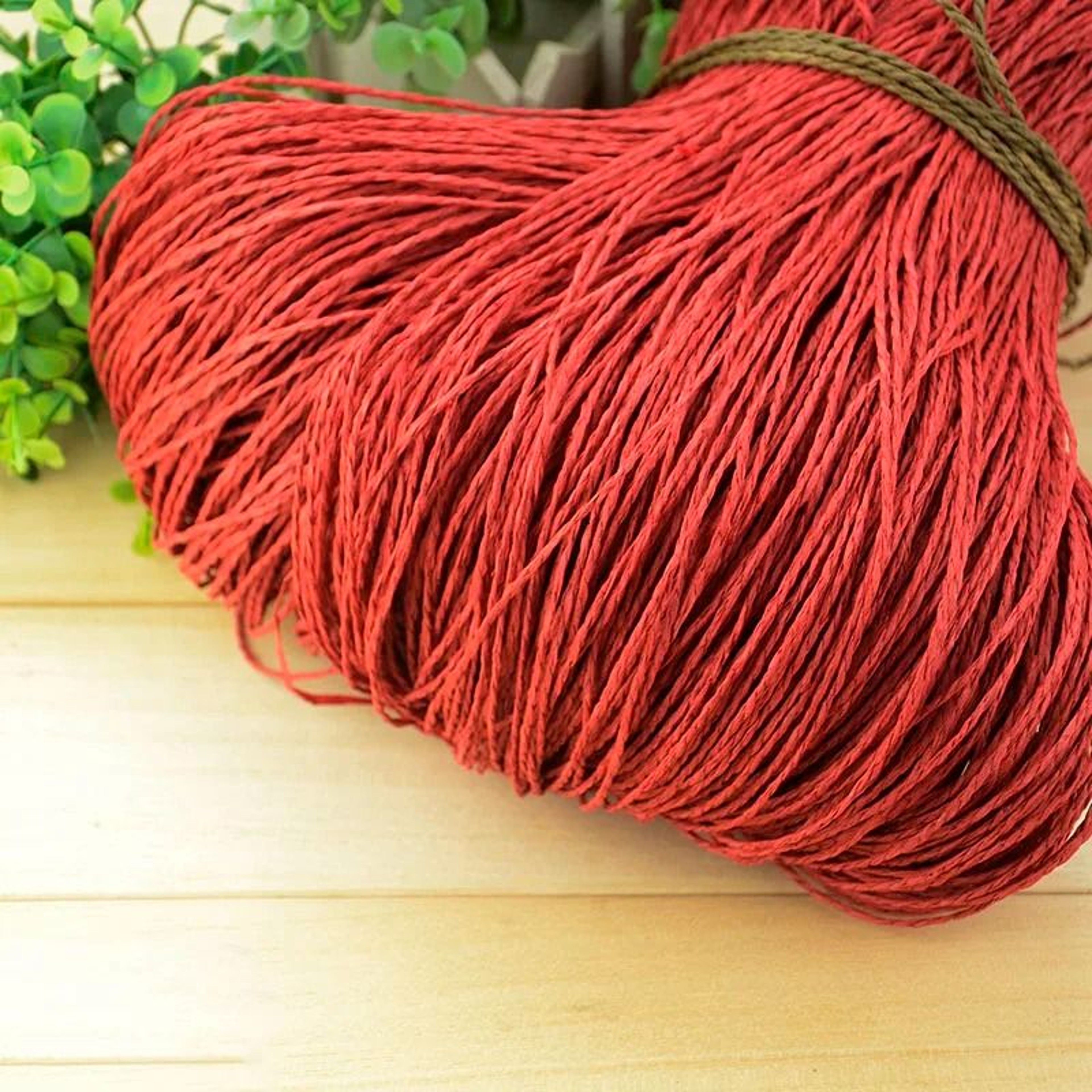 2187 Ft Colorful Raffia Straw Yarn For Crochet Summer Hats Bags And Basket Weaving 18