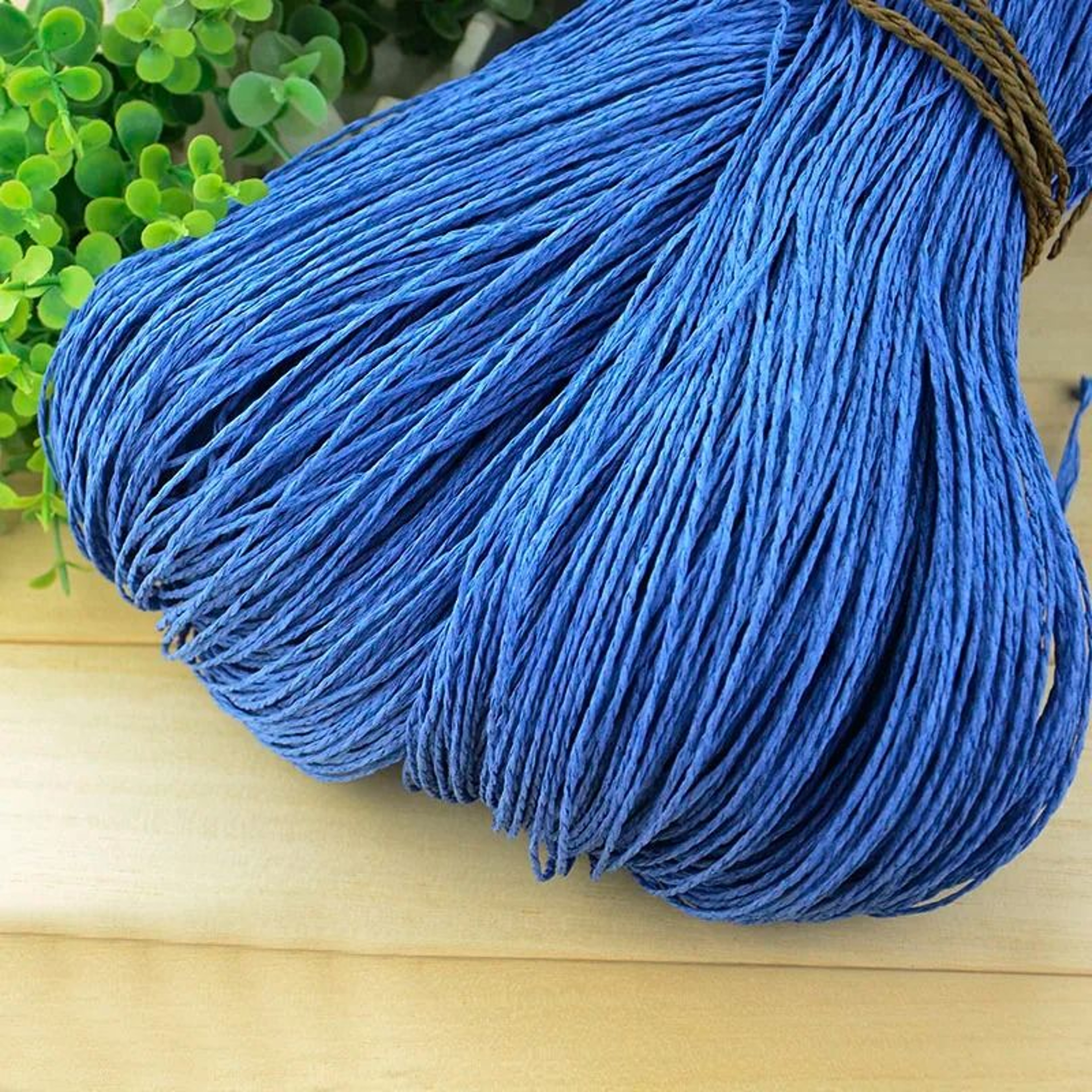 2187 Ft Colorful Raffia Straw Yarn For Crochet Summer Hats Bags And Basket Weaving 24