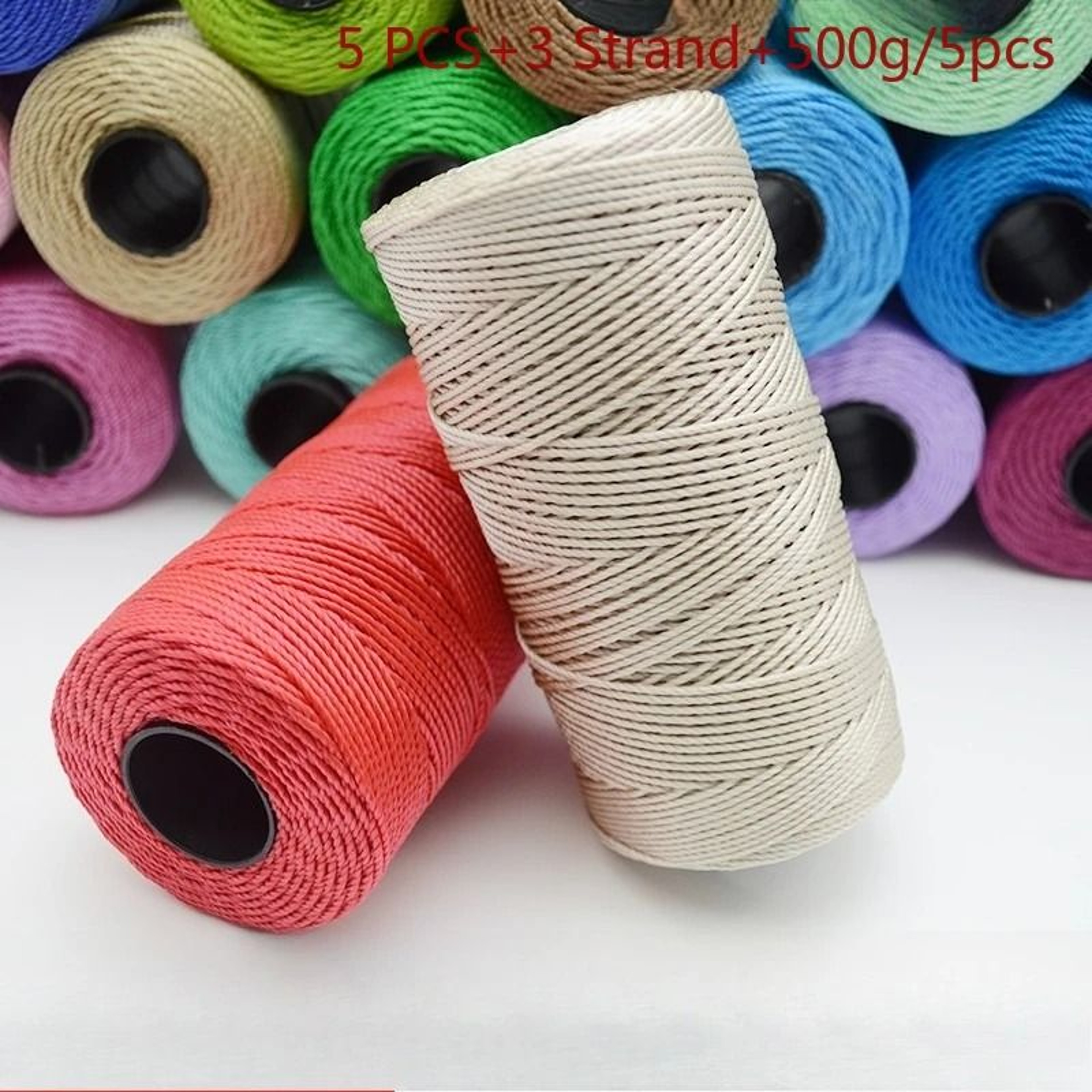 Colorful Ice Silk Crochet Yarn Set 5 Pack 500g Thin 15mm Yarn For DIY Bags Hats  Summer Crafts 6