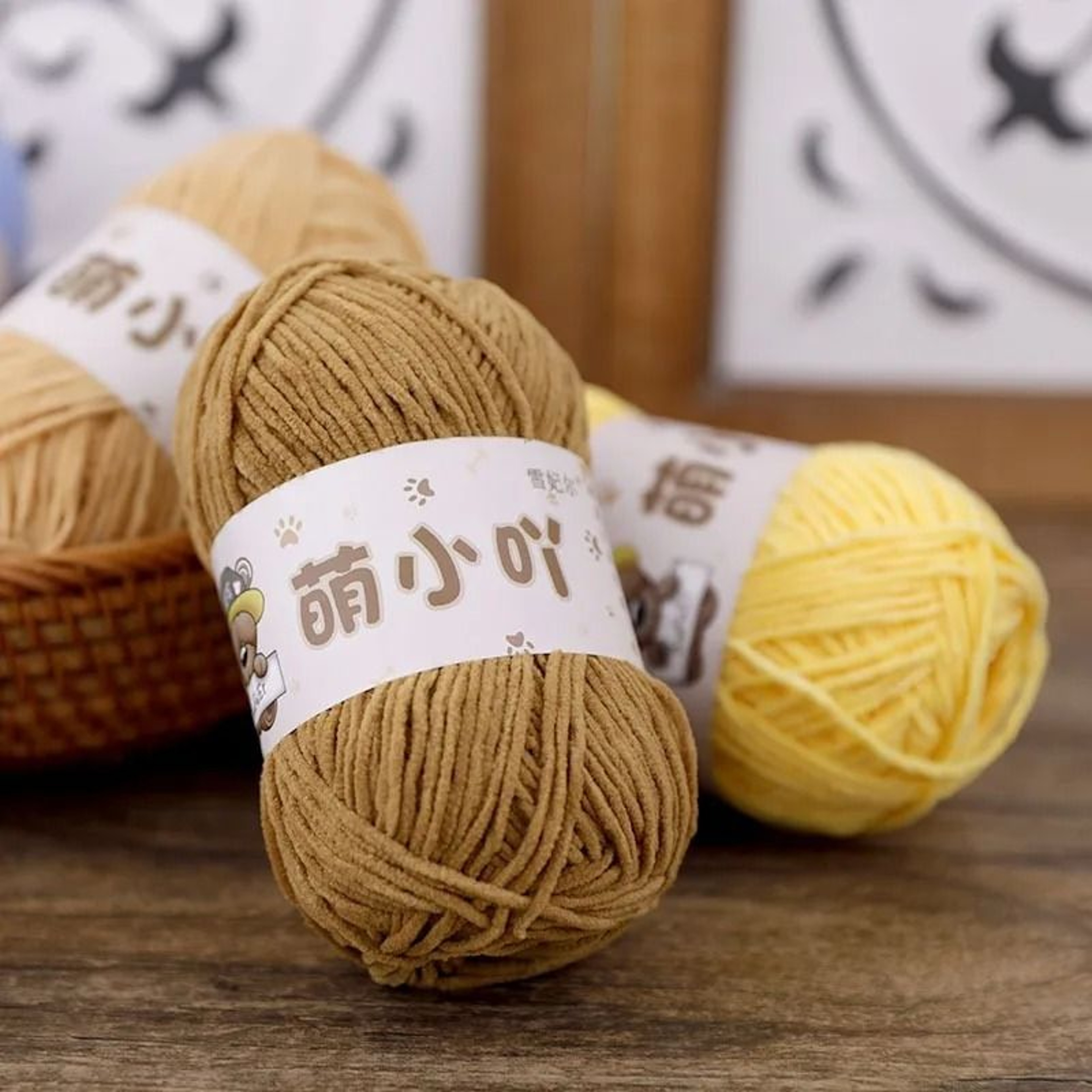 Soft Matte Chenille Yarn 50g 3mm Crochet  Knitting Yarn For Hats Scarves Dolls And DIY Crafts 2