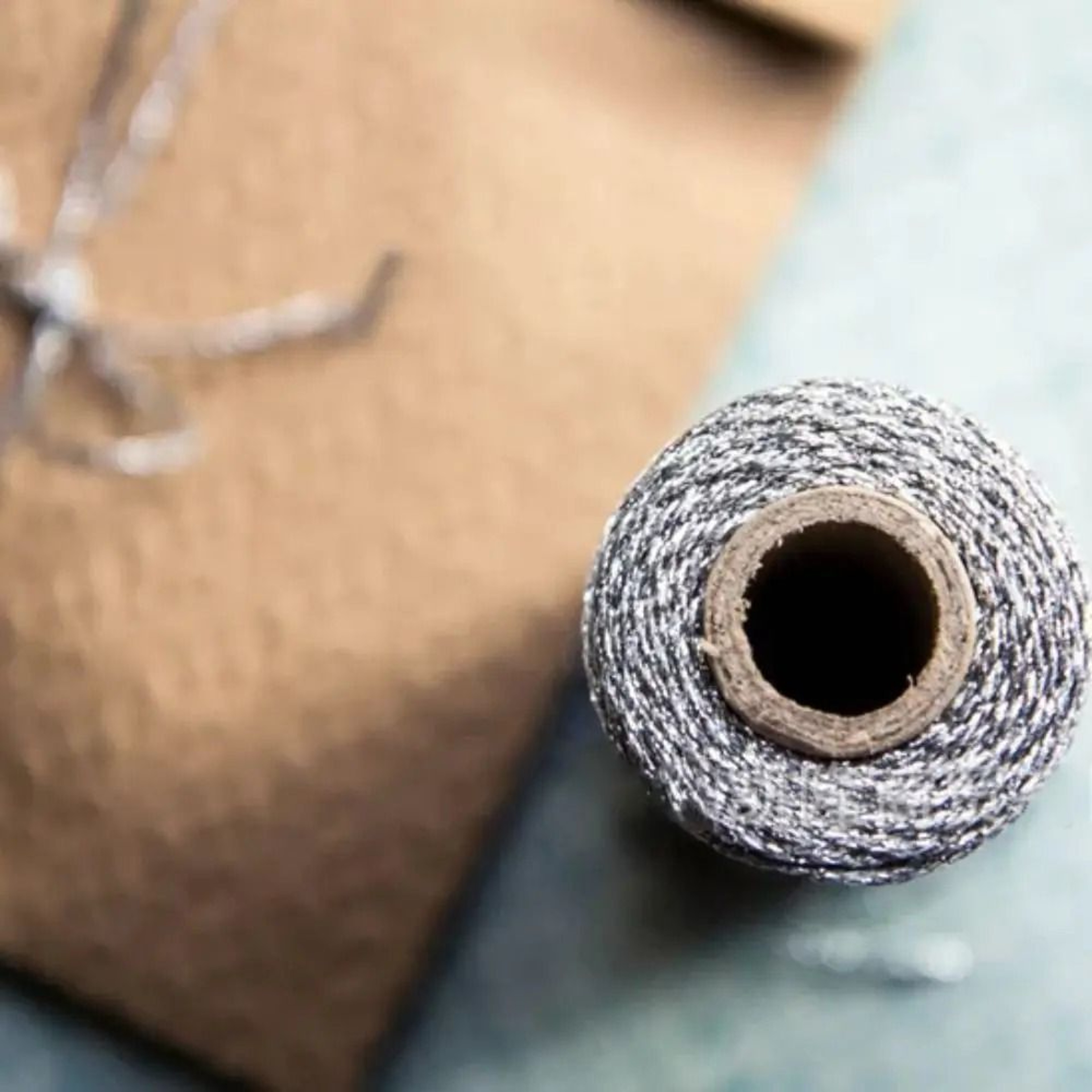 Premium 1mm Metallic Crochet Yarn 100m Shimmer Craft Thread For Knitting Gift Wrapping Sewing  DIY  2