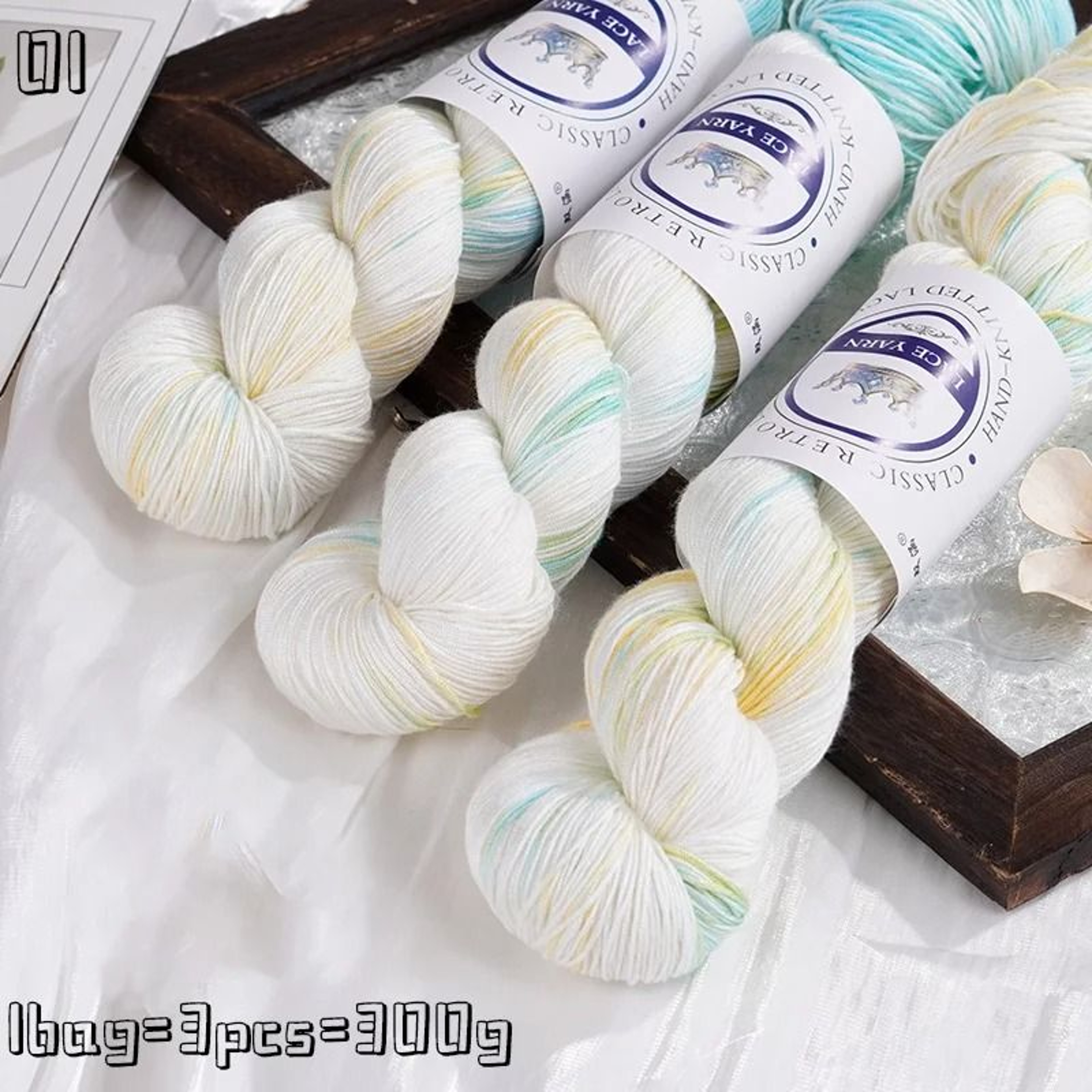 Hand Dyed Gradient Lace Yarn For Crochet Sweaters Shawls Scarves Hats  DIY Crafts 7