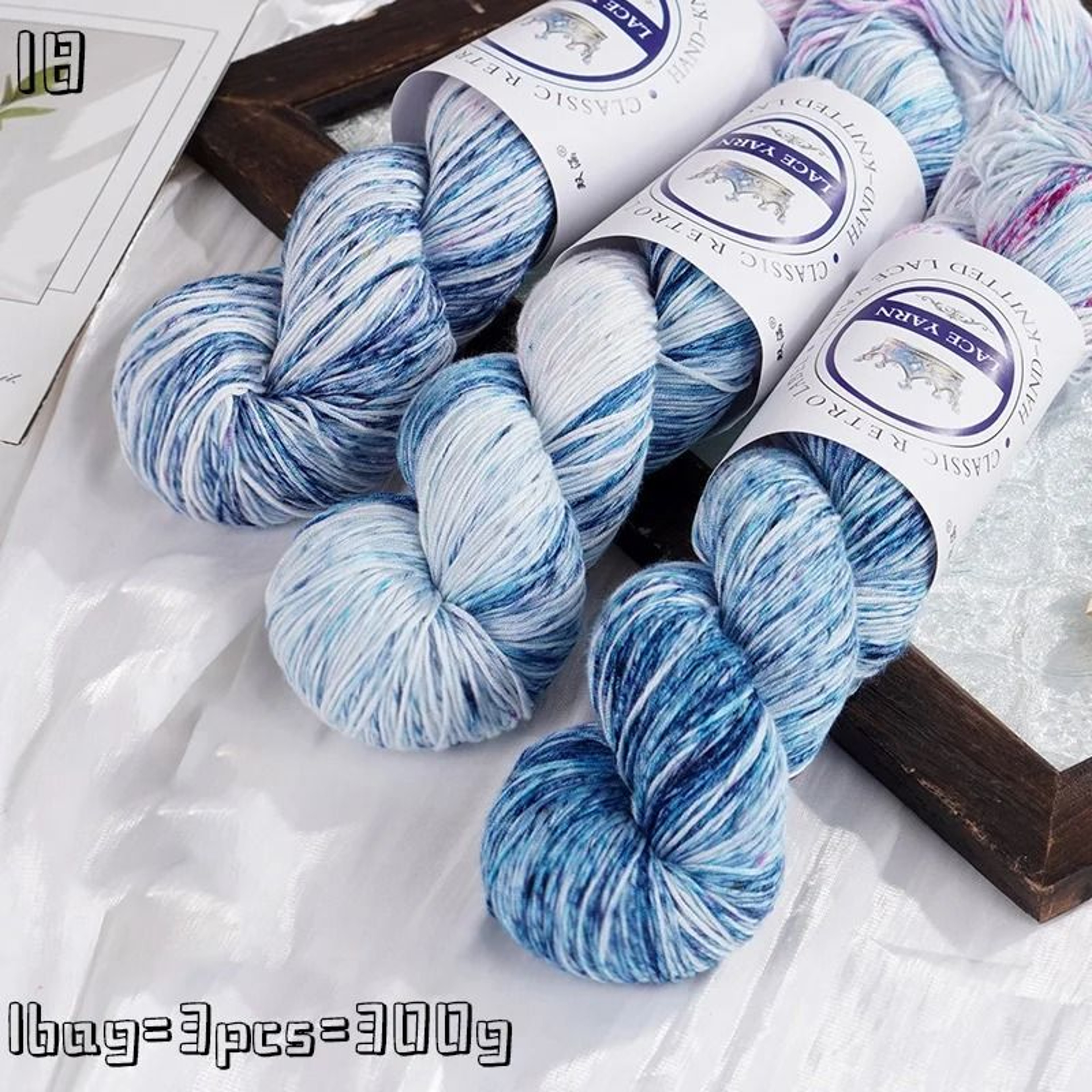 Hand Dyed Gradient Lace Yarn For Crochet Sweaters Shawls Scarves Hats  DIY Crafts 23