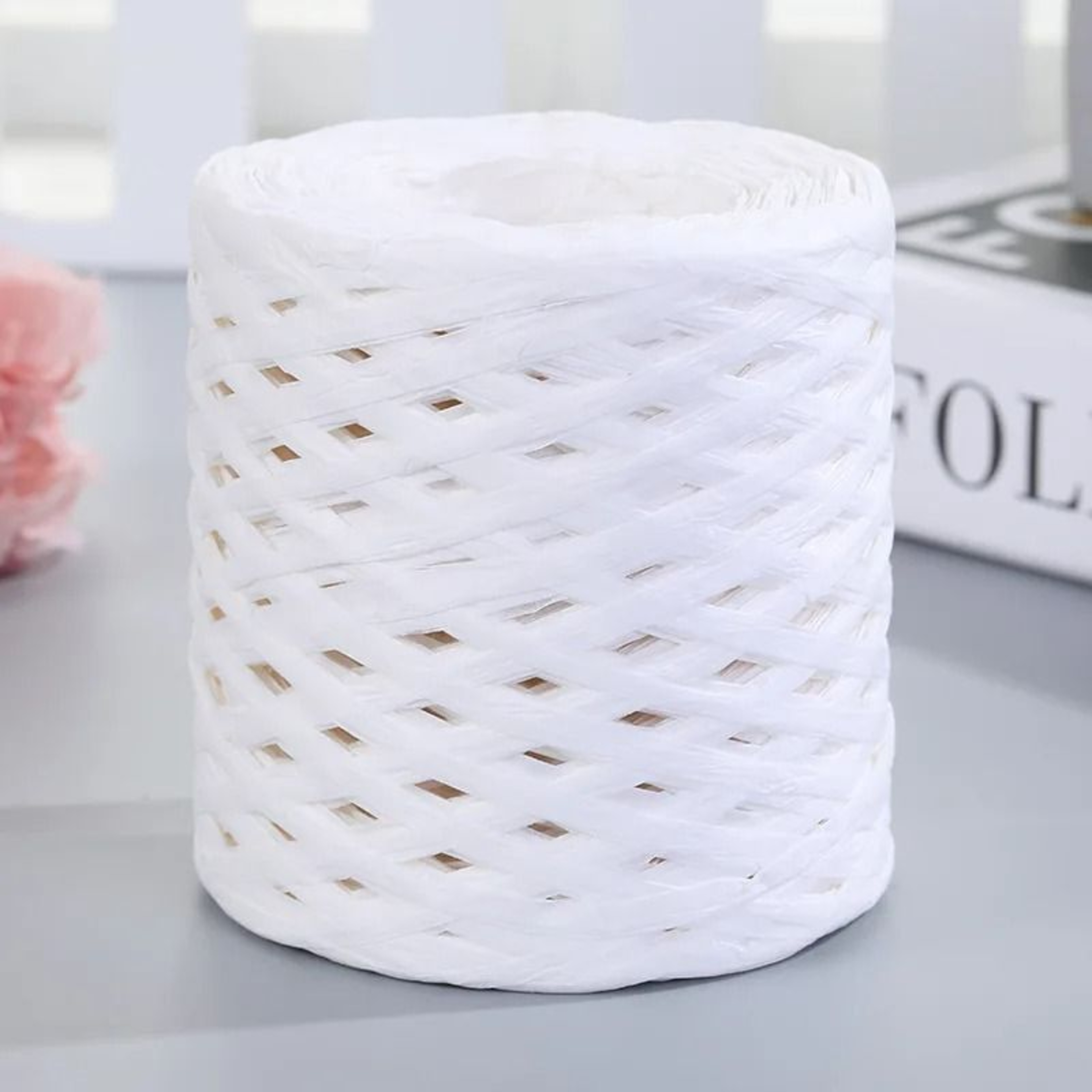 Natural Raffia Paper Ribbon 218 Yards For Gift Wrapping Crochet And DIY Crafts 23