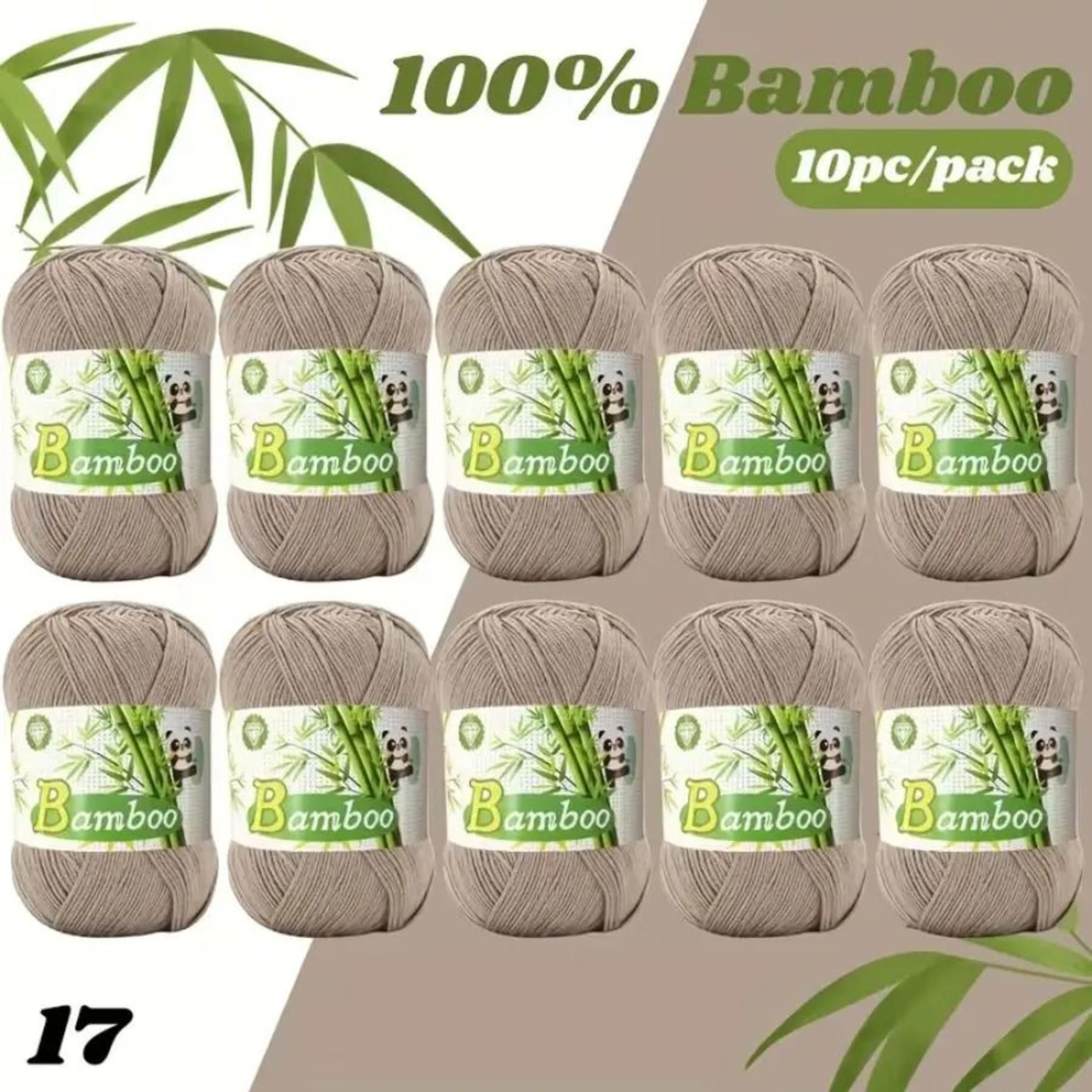 Soft Bamboo Cotton Yarn Set 1764 Oz 10 Balls For Crochet Knitting And Baby Clothing 18