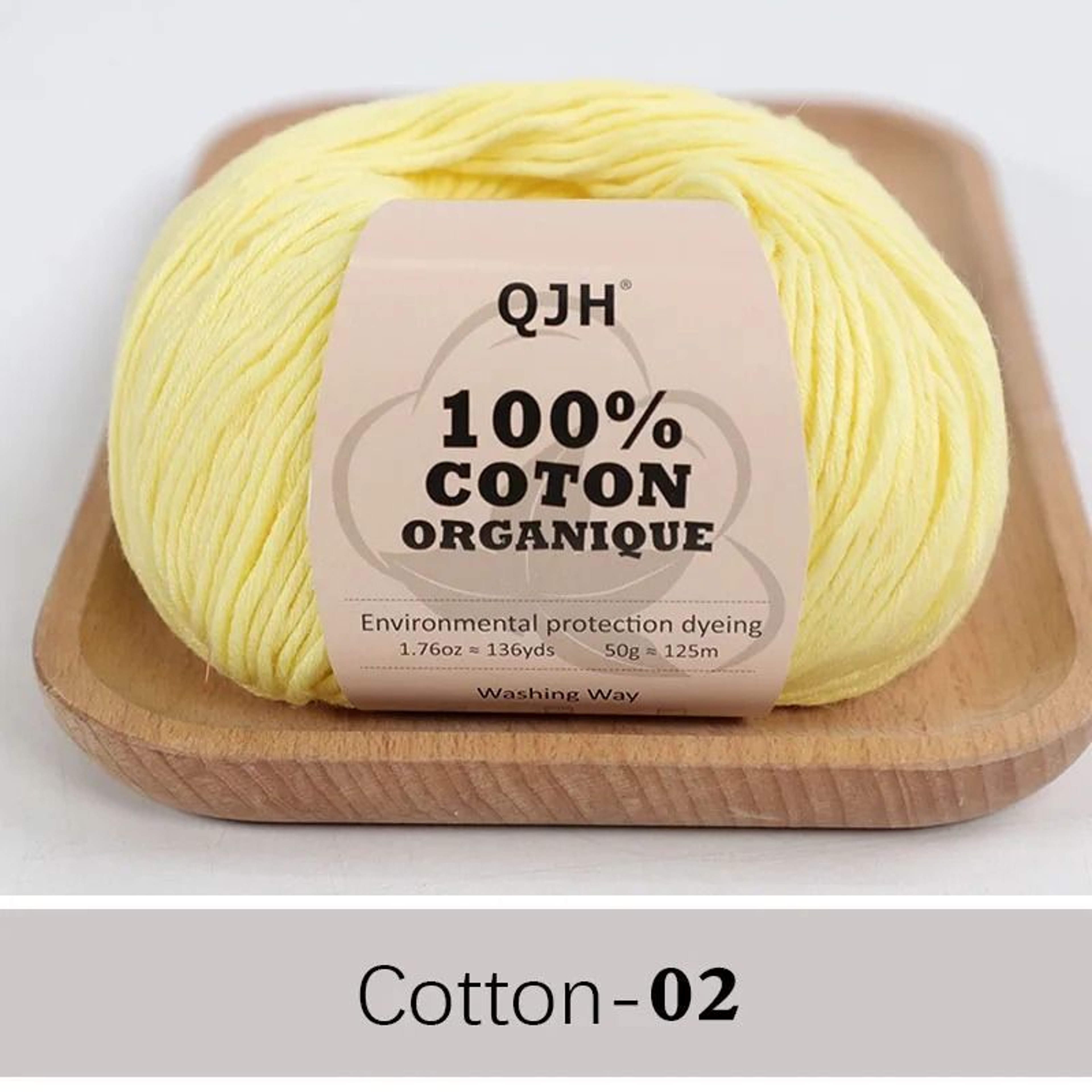 QJH 100 Cotton Sport Weight Yarn Set 6 Balls For Crochet Amigurumi And Baby Knitting 9