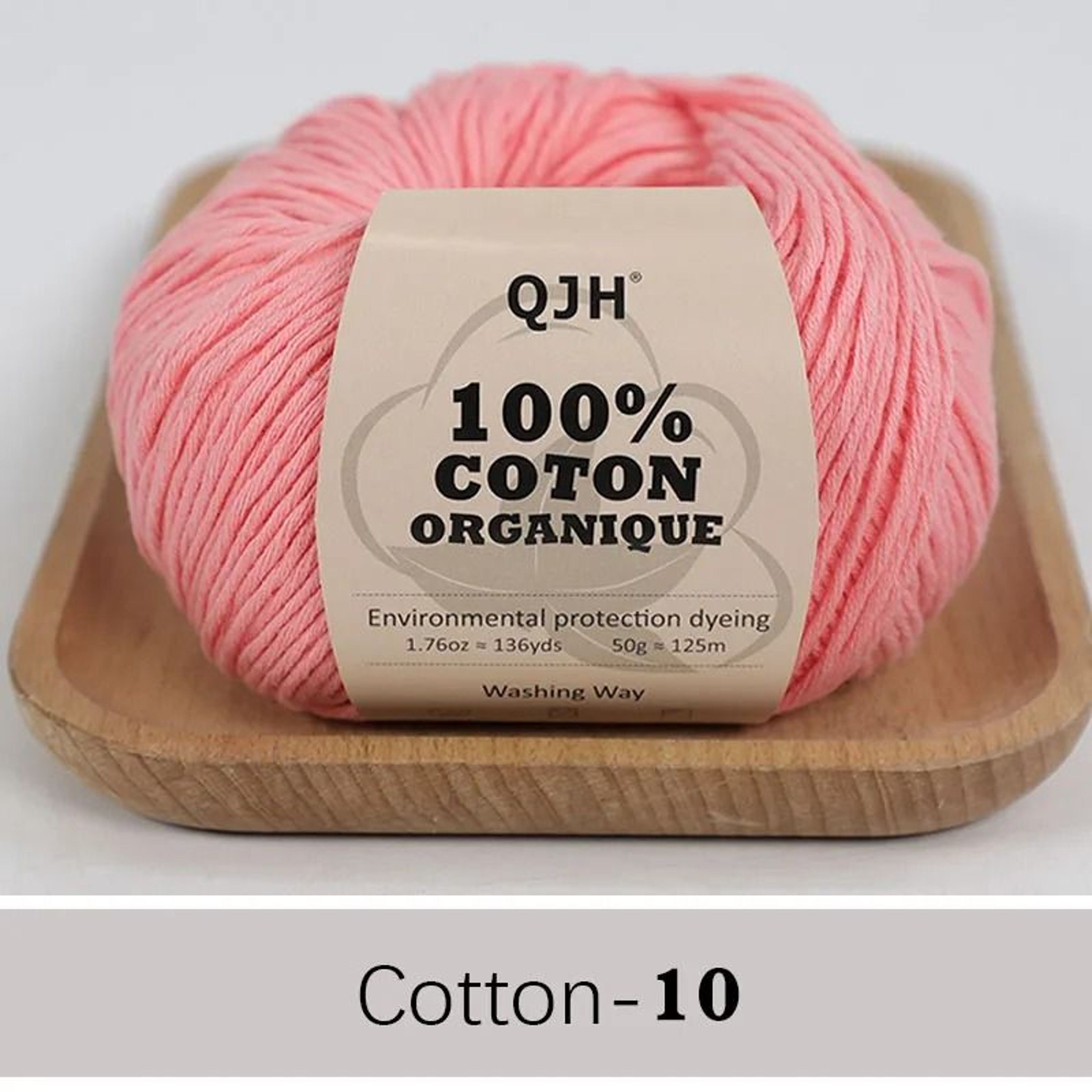 QJH 100 Cotton Sport Weight Yarn Set 6 Balls For Crochet Amigurumi And Baby Knitting 16