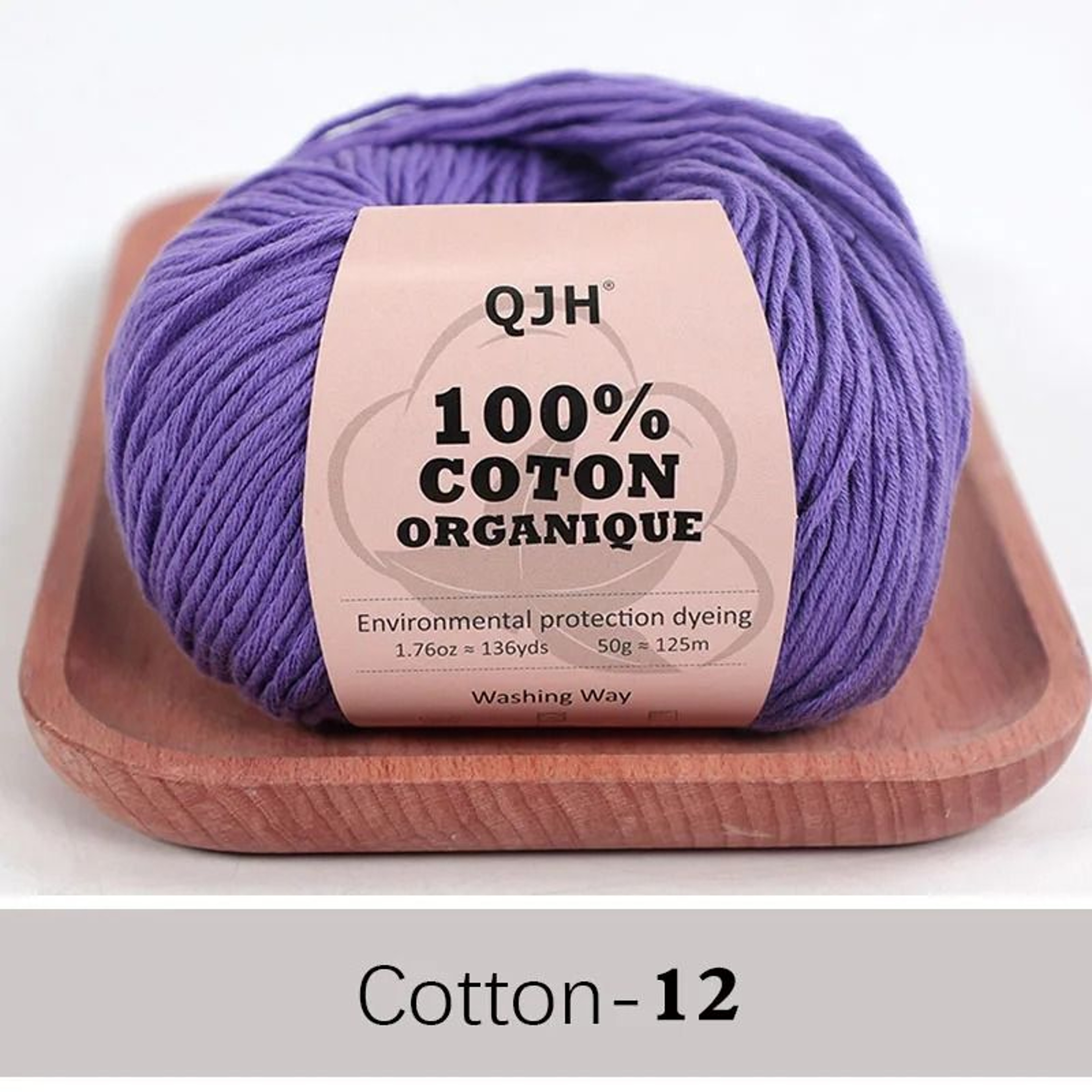 QJH 100 Cotton Sport Weight Yarn Set 6 Balls For Crochet Amigurumi And Baby Knitting 18