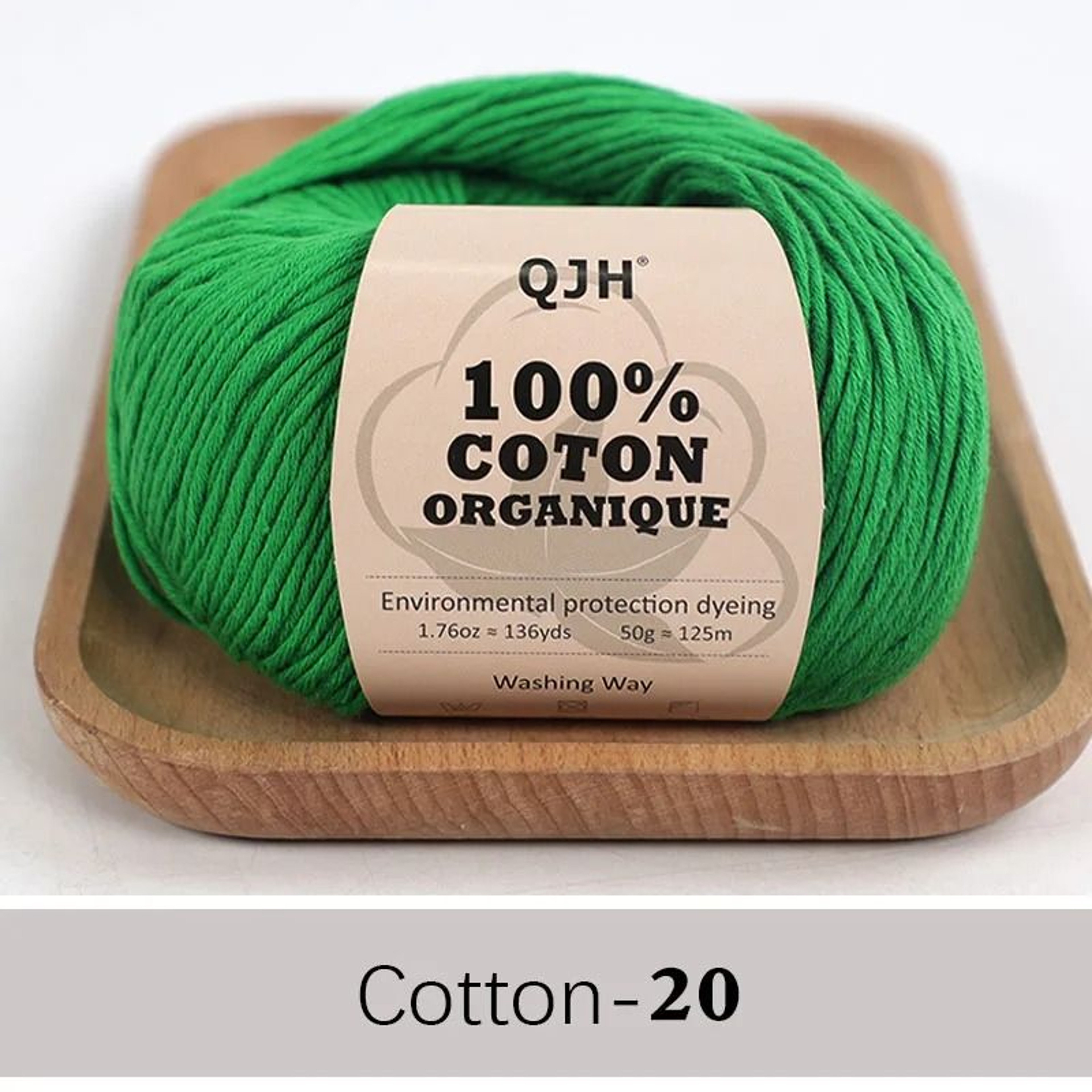 QJH 100 Cotton Sport Weight Yarn Set 6 Balls For Crochet Amigurumi And Baby Knitting 26