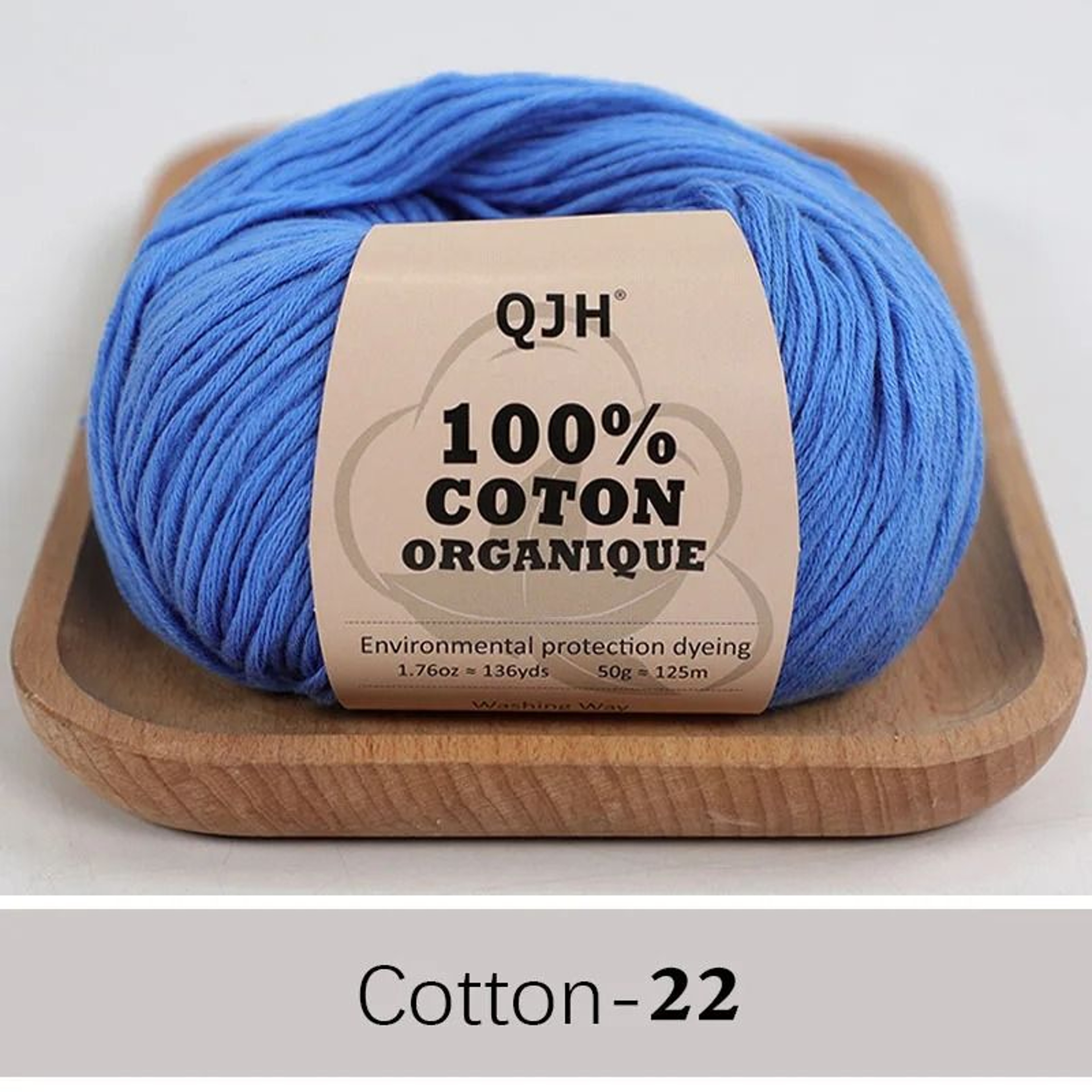 QJH 100 Cotton Sport Weight Yarn Set 6 Balls For Crochet Amigurumi And Baby Knitting 28