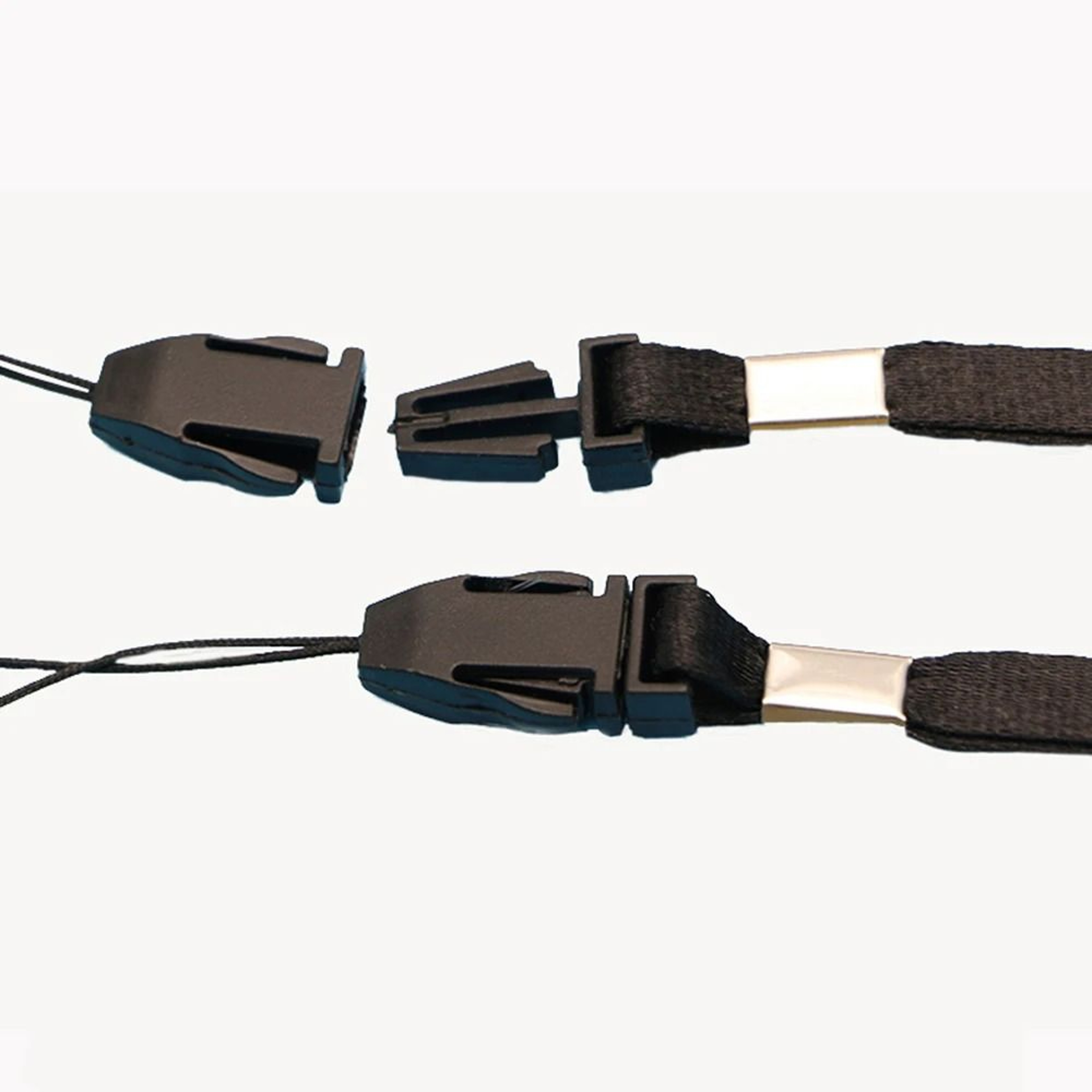 Adjustable Black Paracord Wrist Lanyard Set For Flashlights Cameras Phones And EDC Gear 3