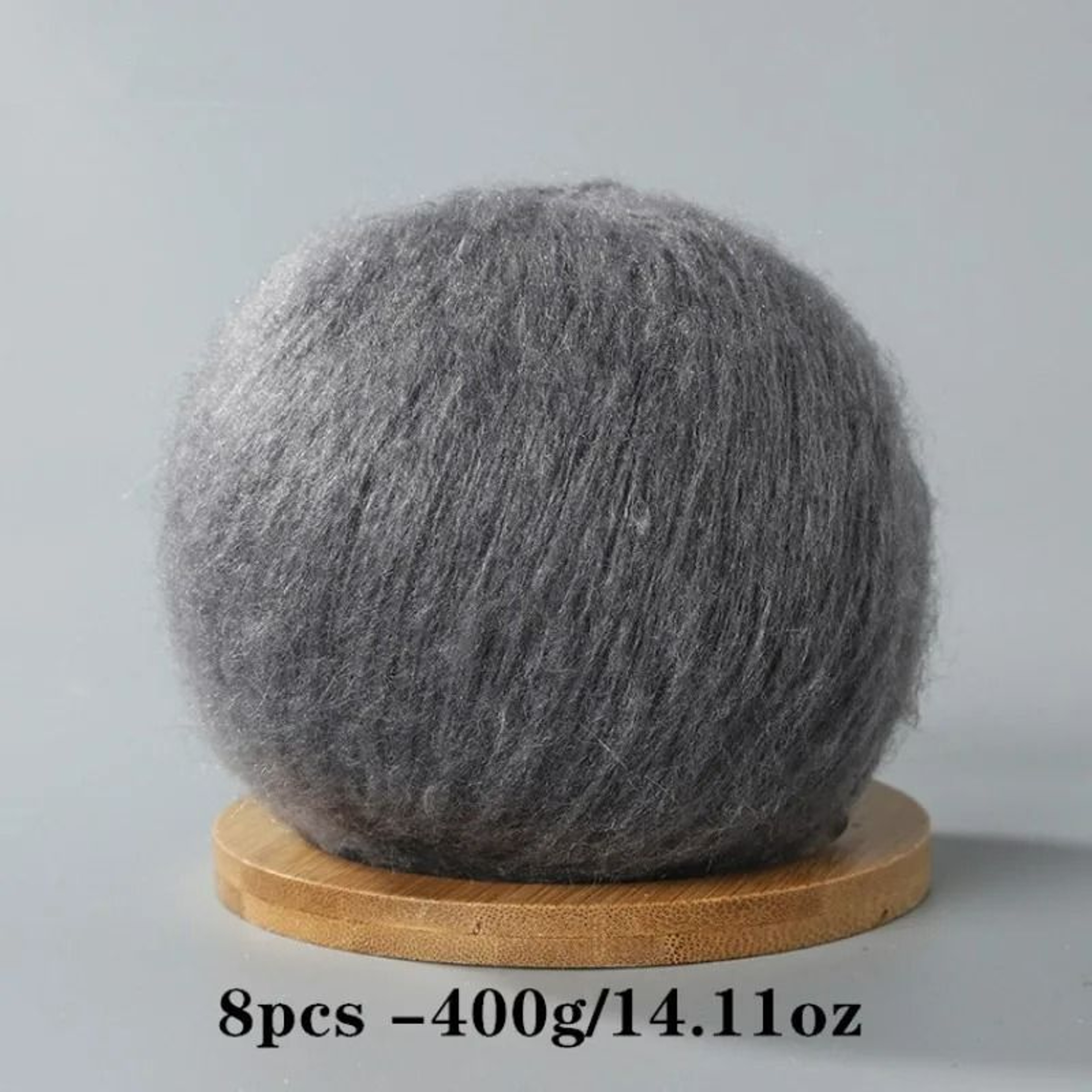 8 Piece Soft Mohair Yarn Set For Crochet Knitting Amigurumi And DIY Crafts 11