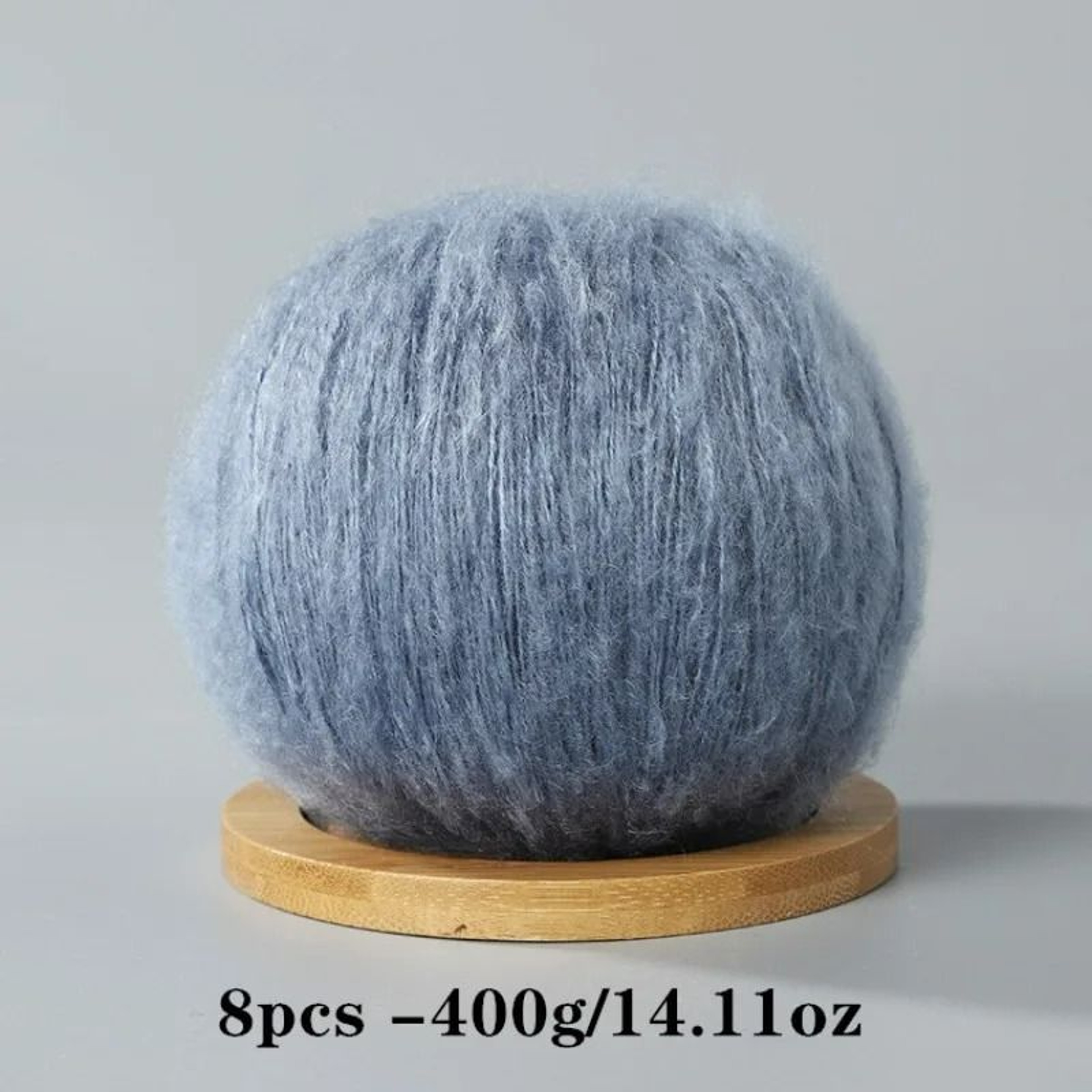 8 Piece Soft Mohair Yarn Set For Crochet Knitting Amigurumi And DIY Crafts 22