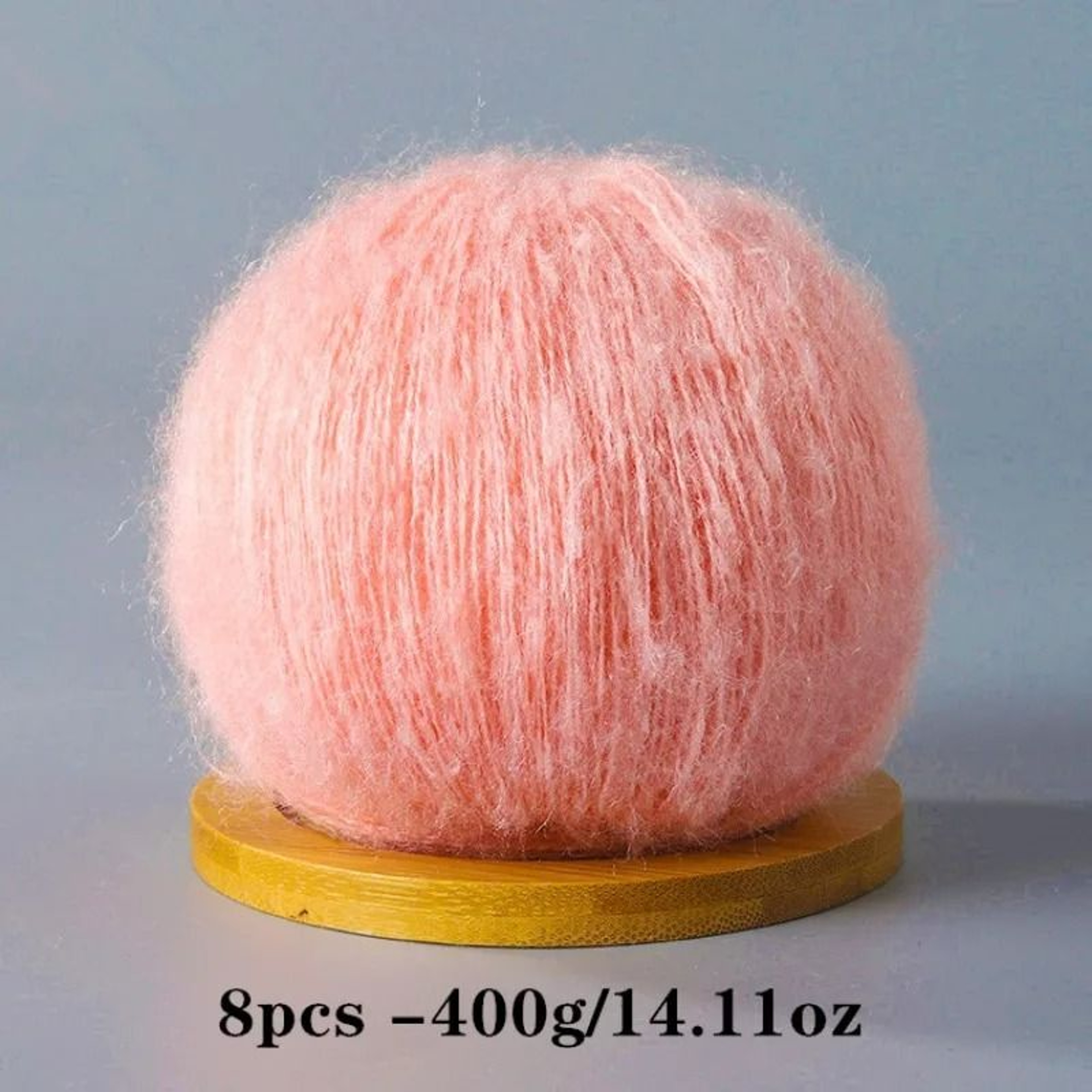 8 Piece Soft Mohair Yarn Set For Crochet Knitting Amigurumi And DIY Crafts 26