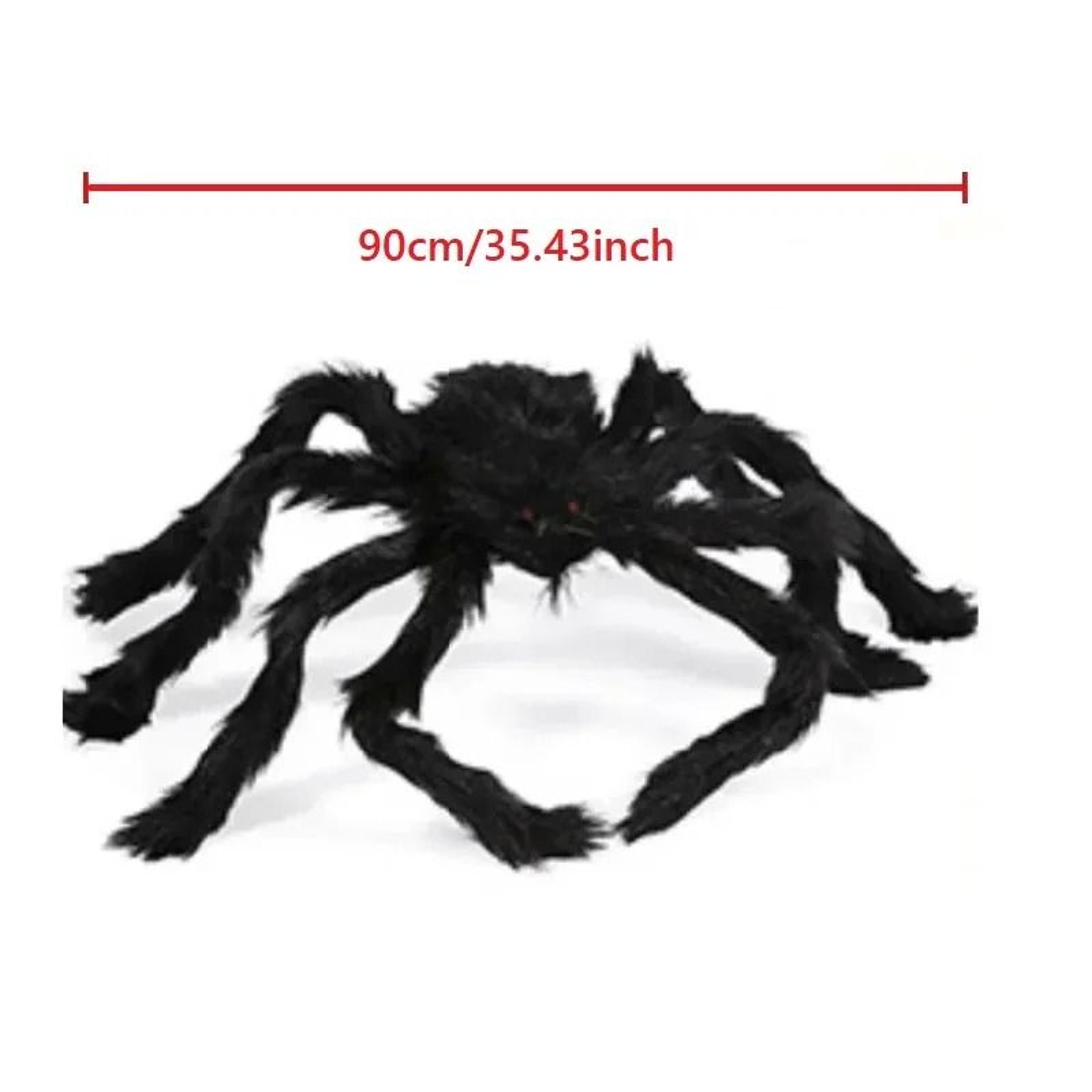 Giant Hairy Halloween Spider For Yard And Porch Decor 8