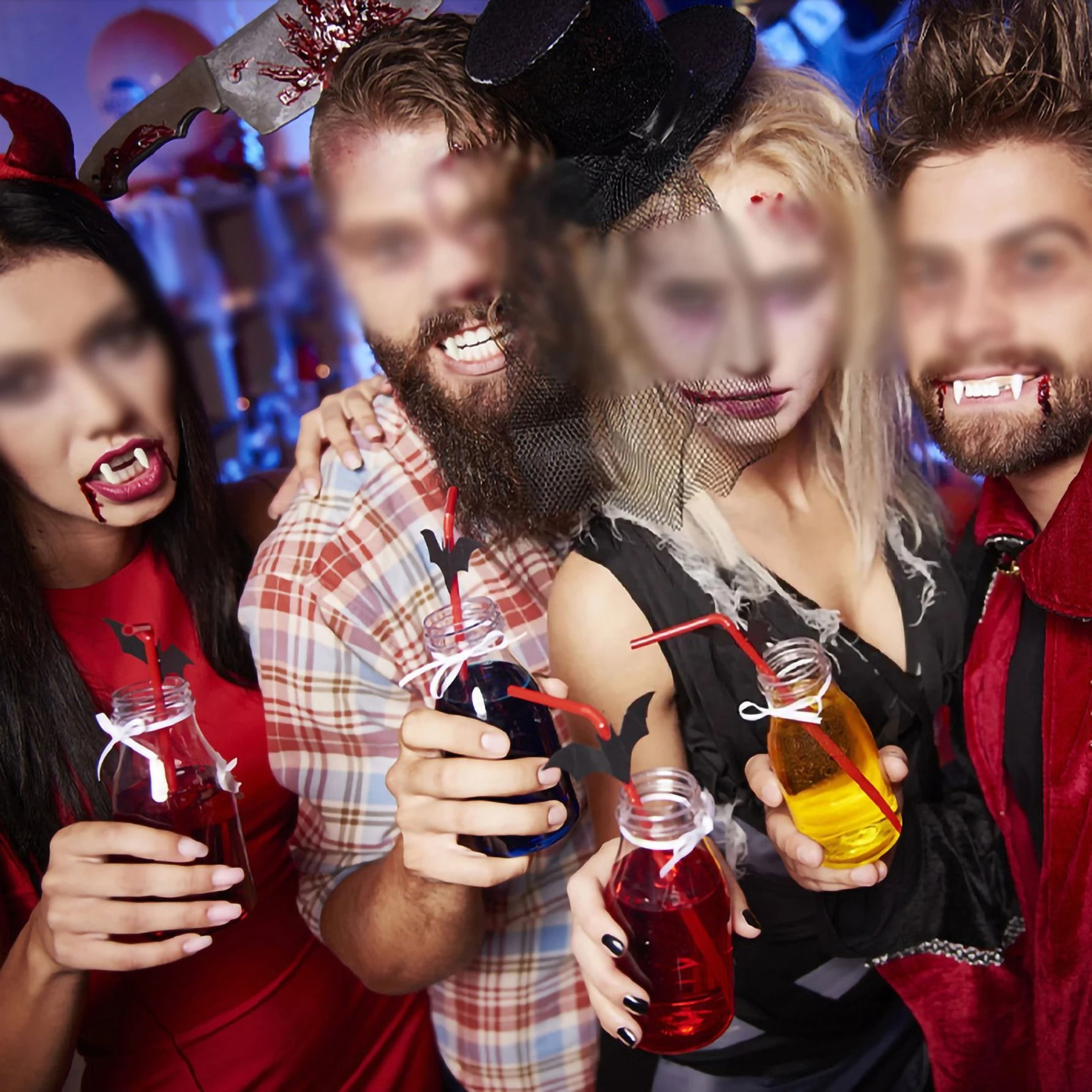 Realistic Vampire Fangs With Adhesive For Halloween Cosplay 1