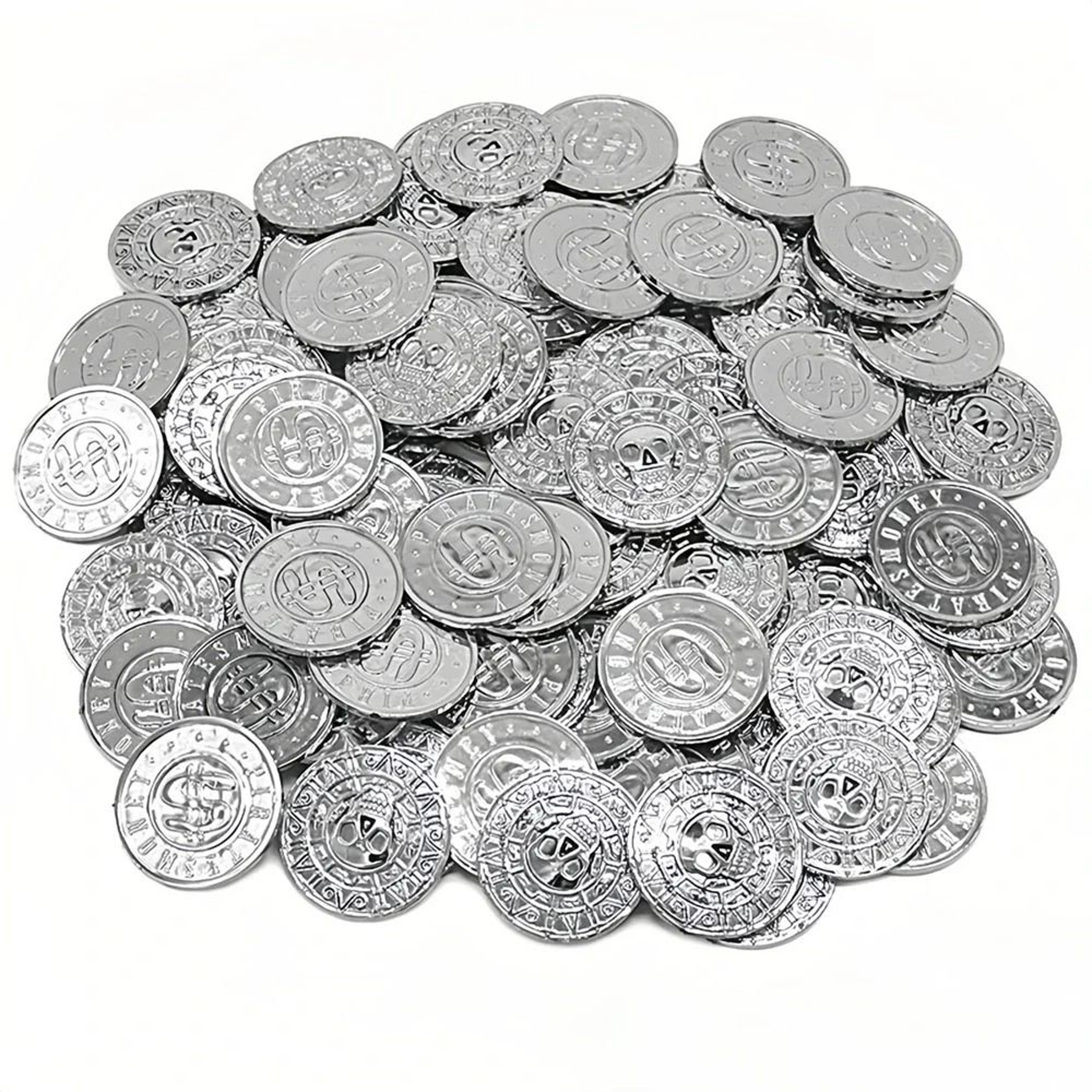 Retro Pirate Treasure Coins Plastic Party Favors And Game Tokens 8