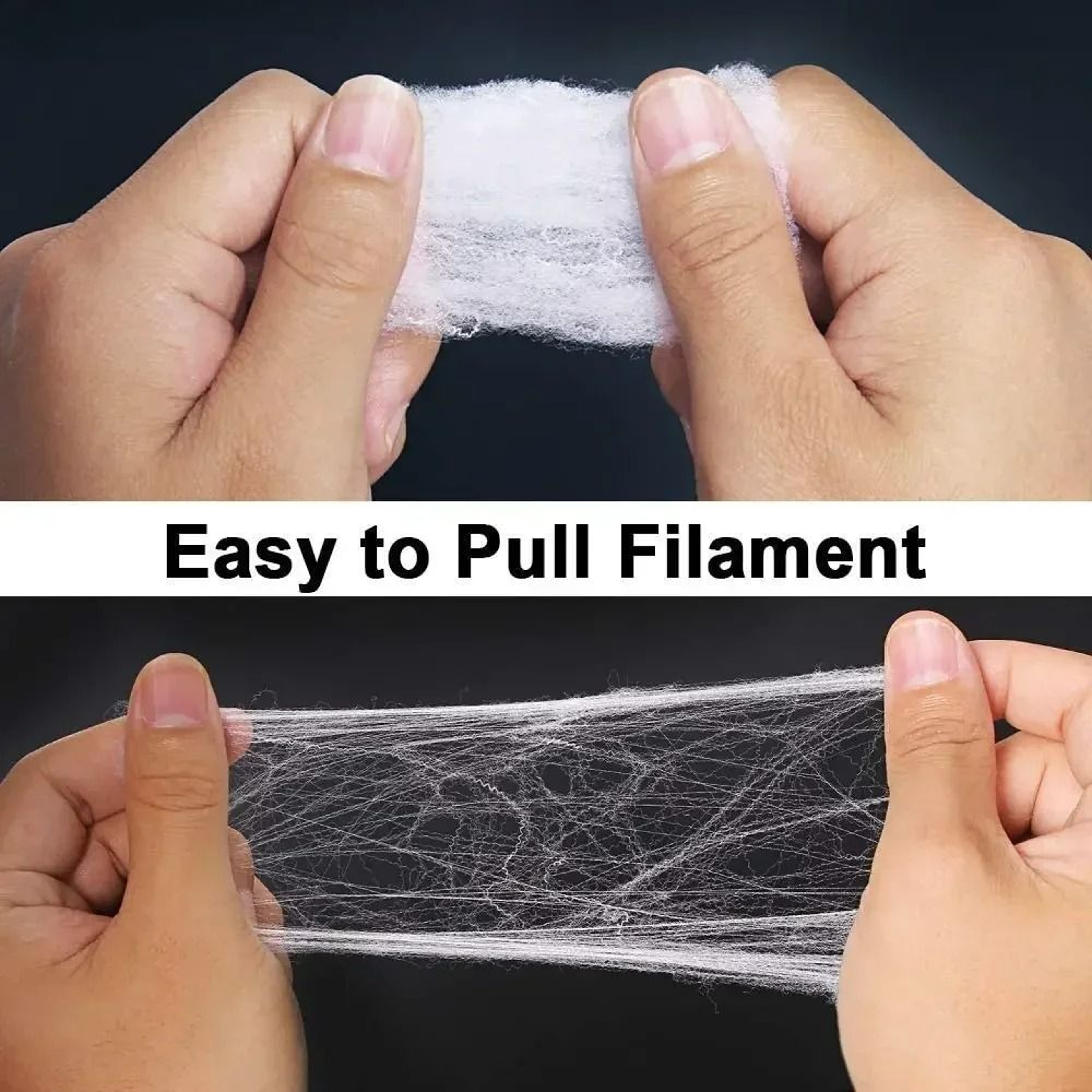 Stretchable Artificial Spider Web Halloween Haunted House Cobweb Decor 4