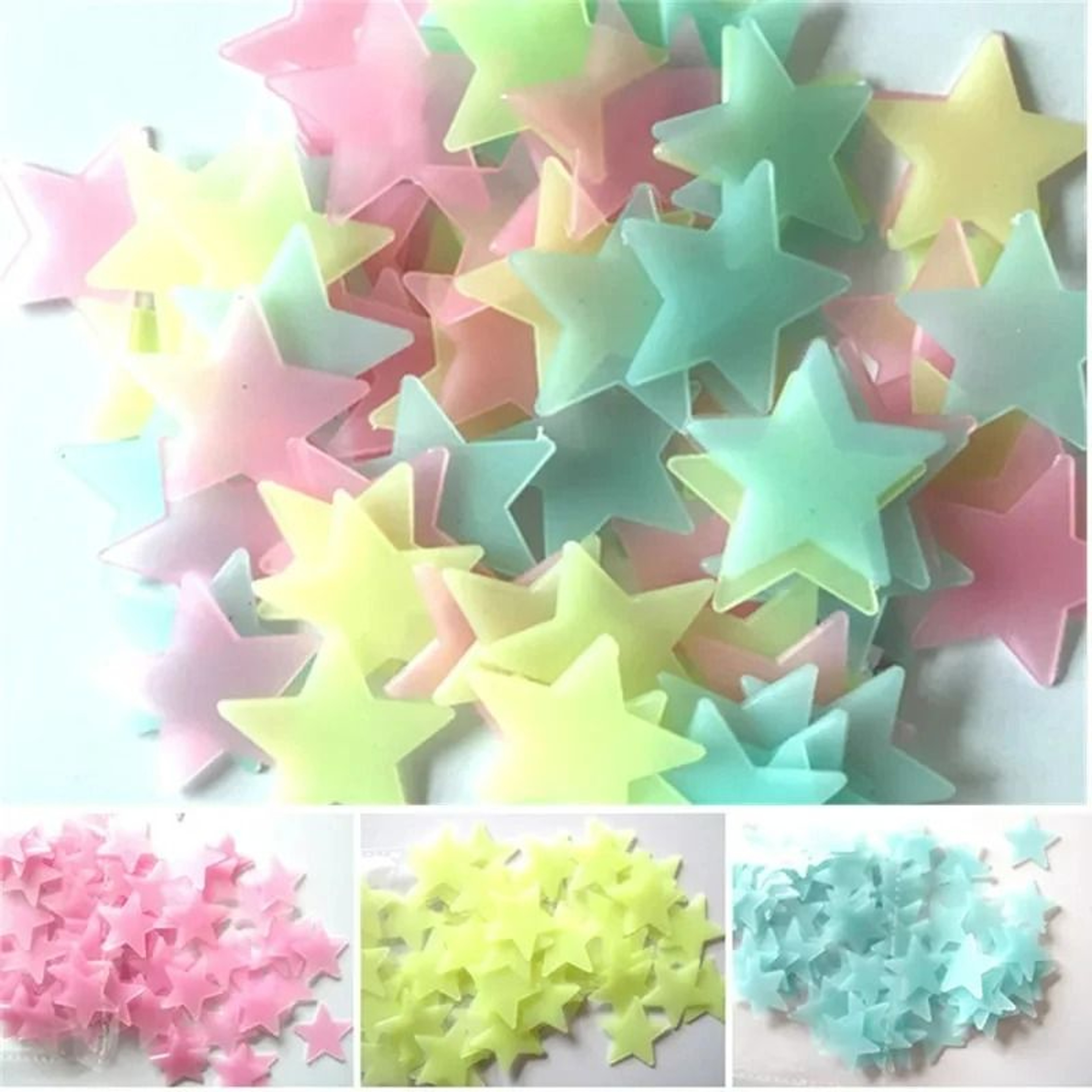 100pc Glow In The Dark Stars Wall And Ceiling Stickers For Kids Rooms 1