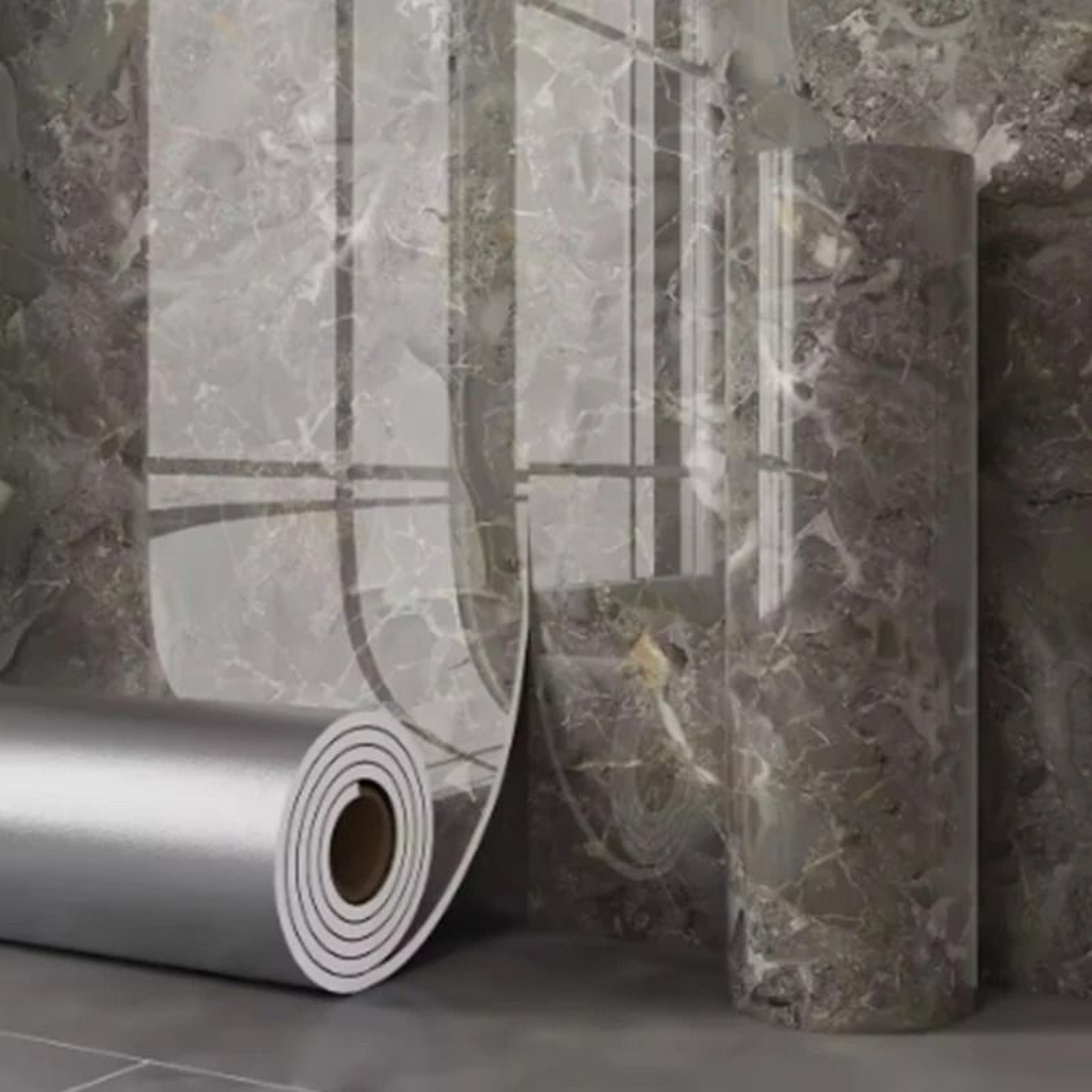 Marble Peel And Stick Foam Wallpaper Waterproof Tile Wall Covering 11