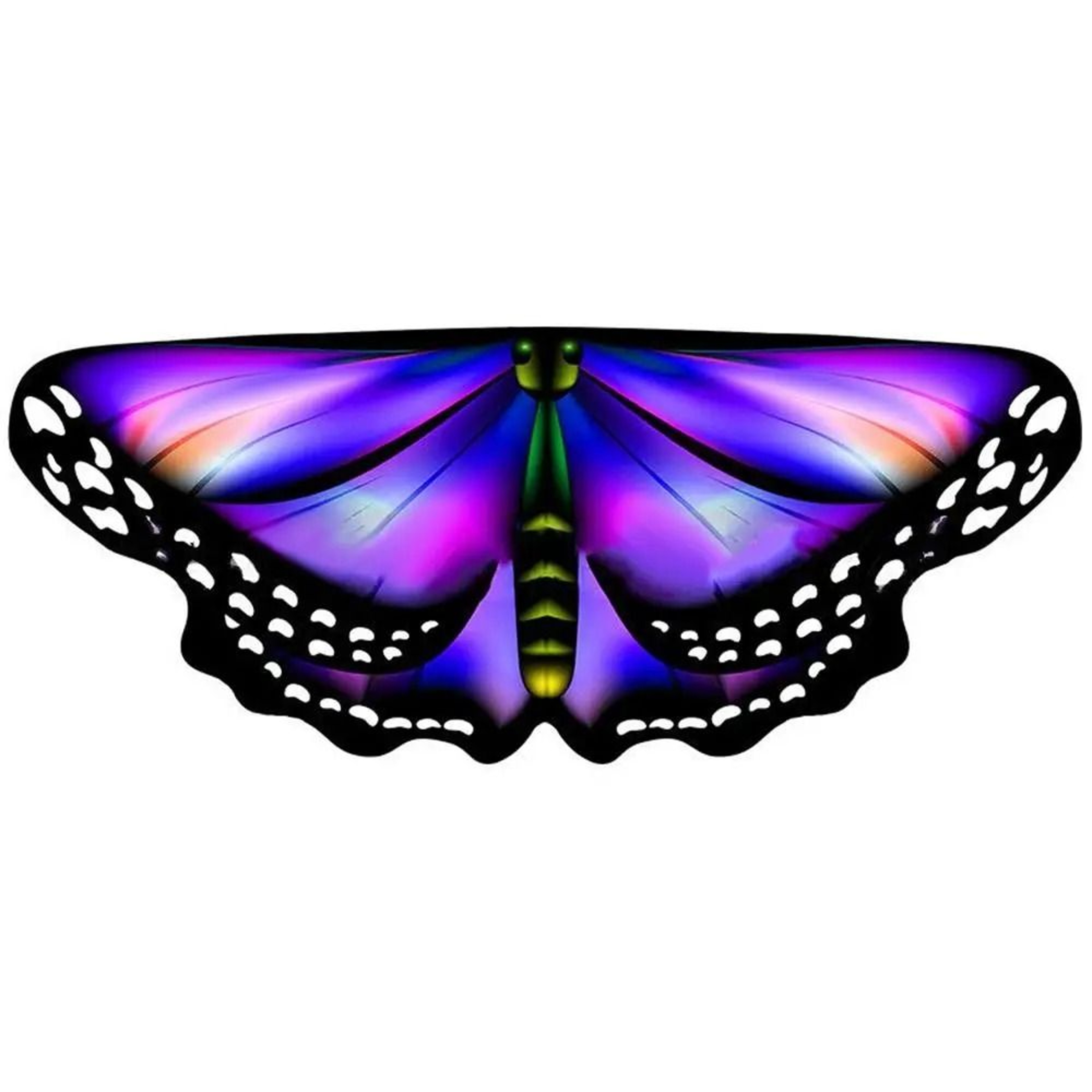 Kids Butterfly Wings Cape Colorful Fairy Costume Shawl For Girls 8