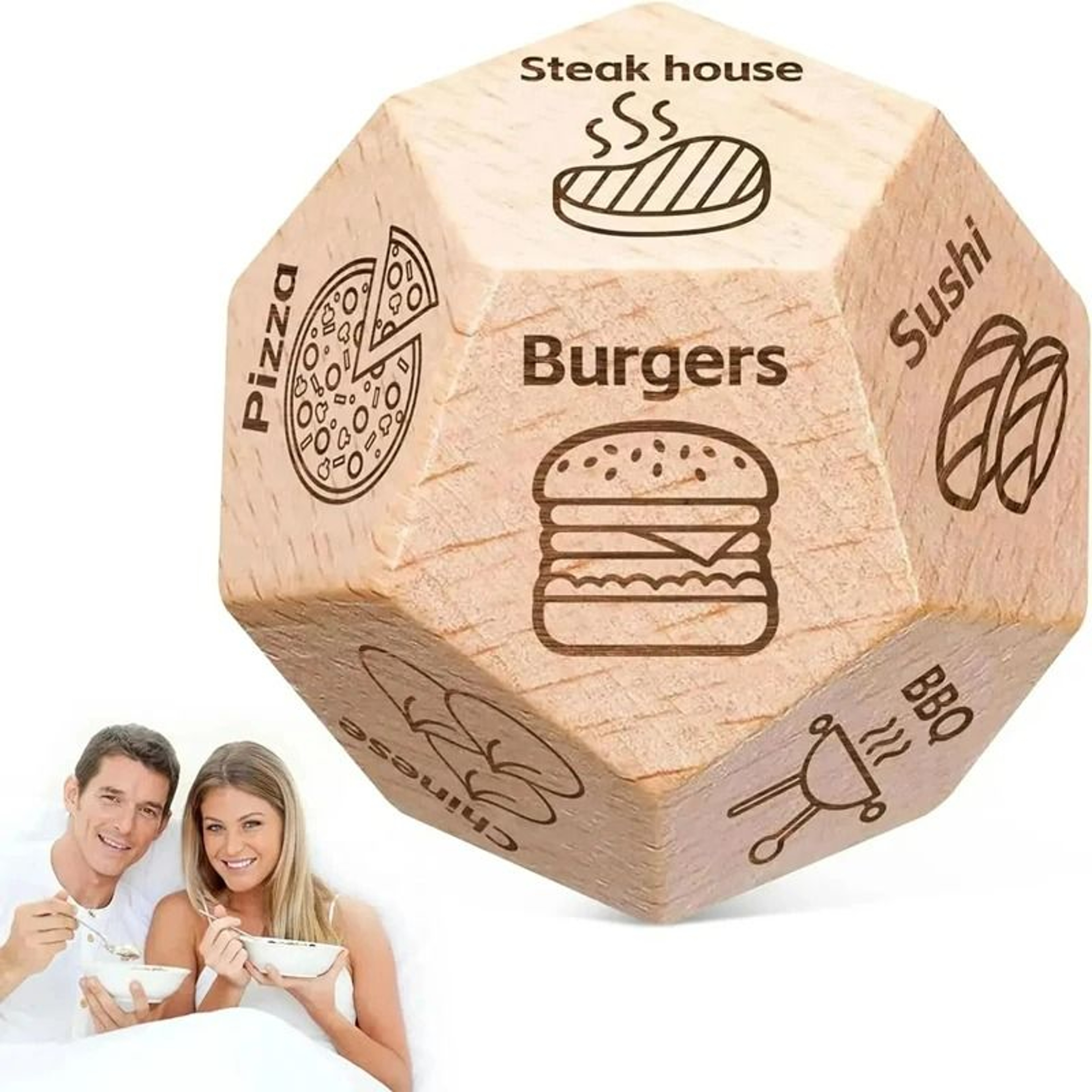 Food Decision Dice For Couples Date Night Dinner Decider Gift 0