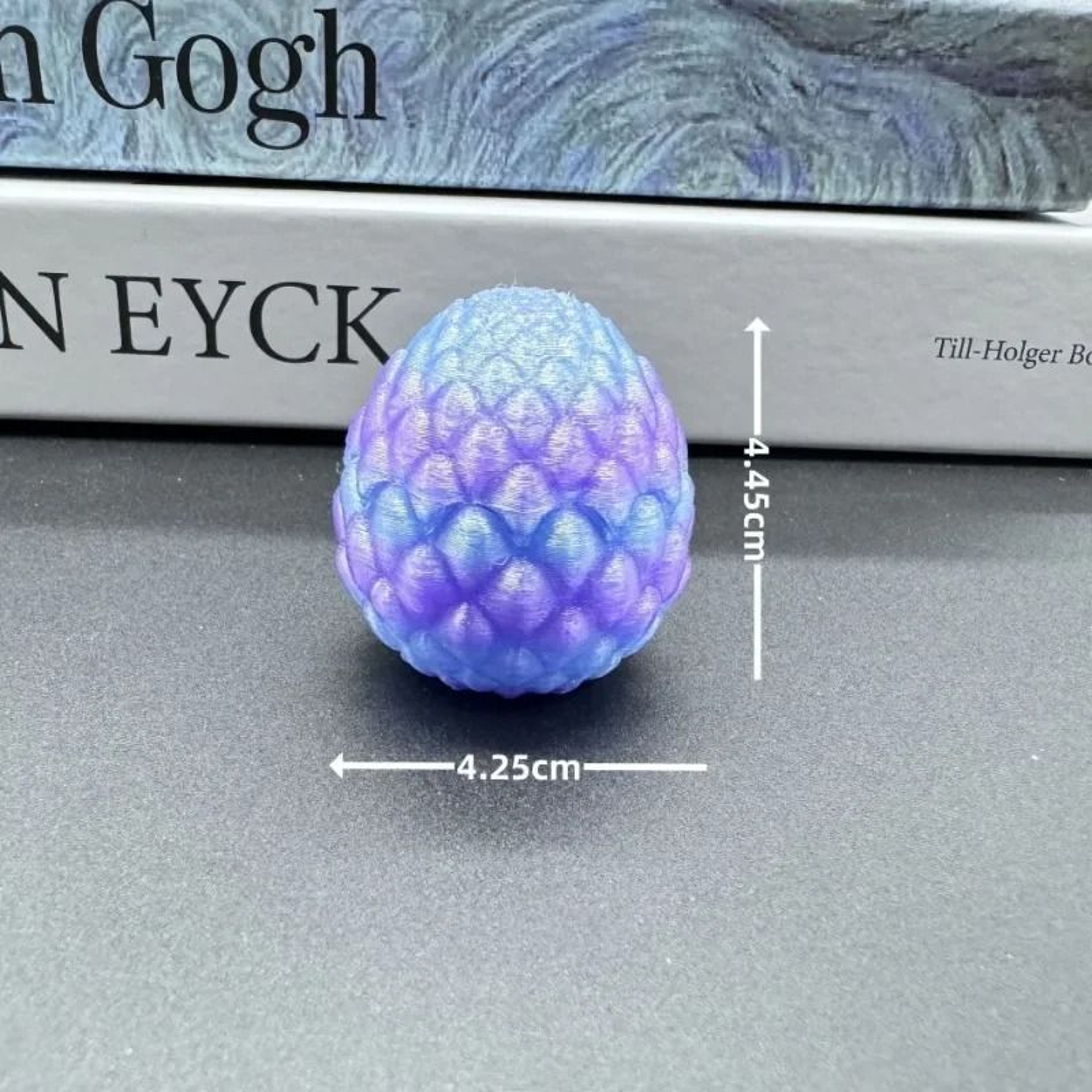 3D Printed Hatching Dragon Egg Statue Fantasy Miniature Desk Decor 3