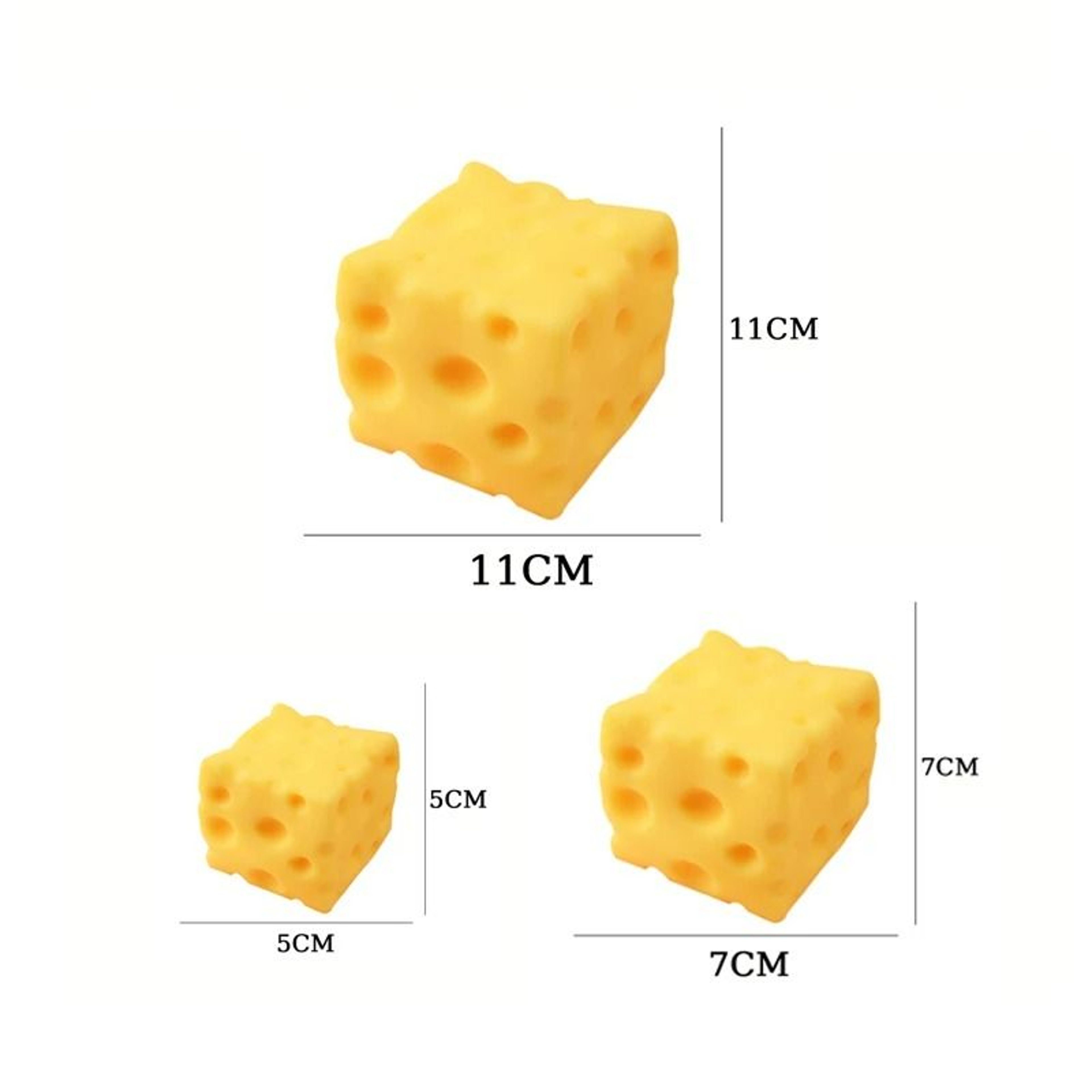 Giant Cheese Squishy Toy Slow Rebound Squeeze Fidget Stress Ball 6