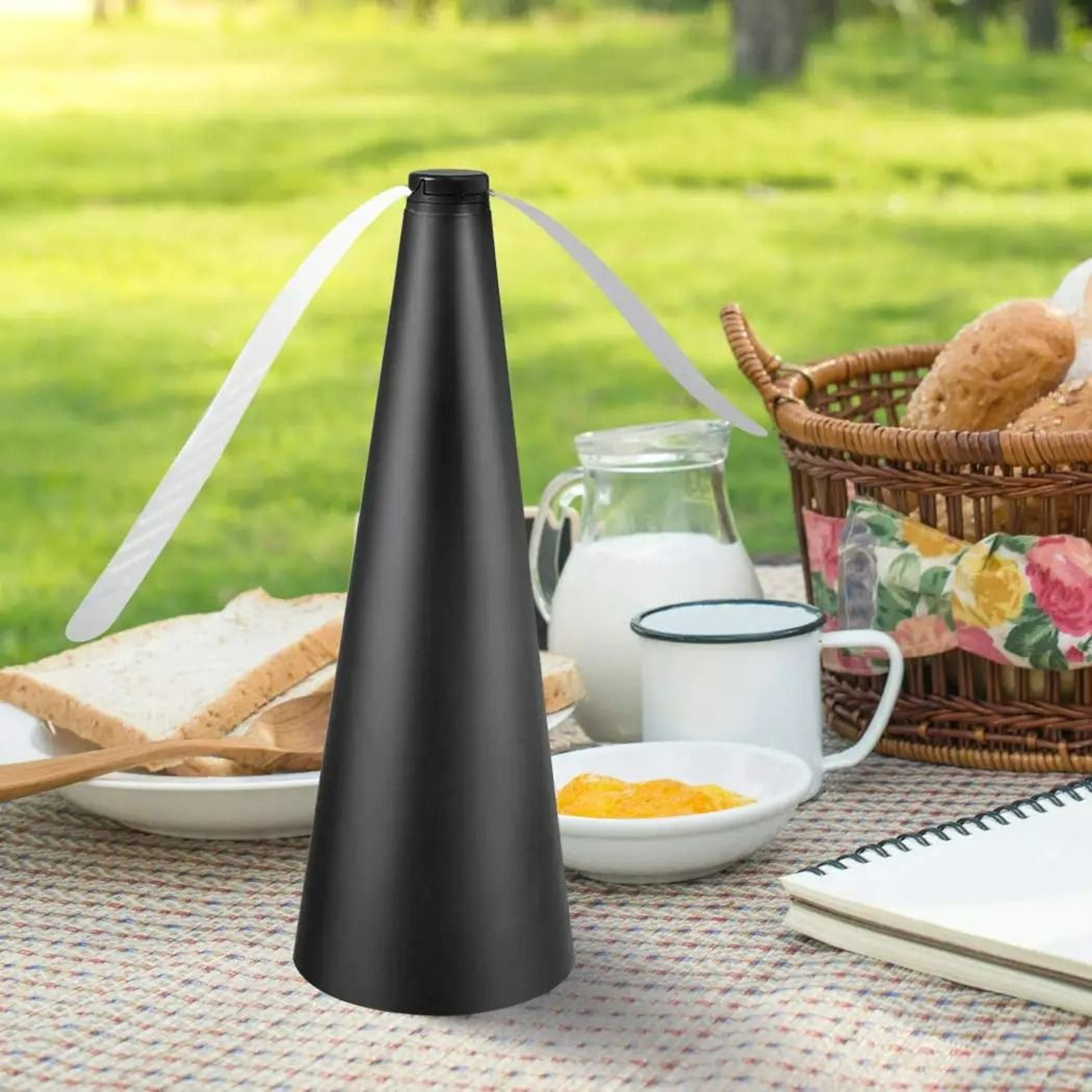 Portable Table Fly Repellent Fan For Outdoor Dining And BBQ 4