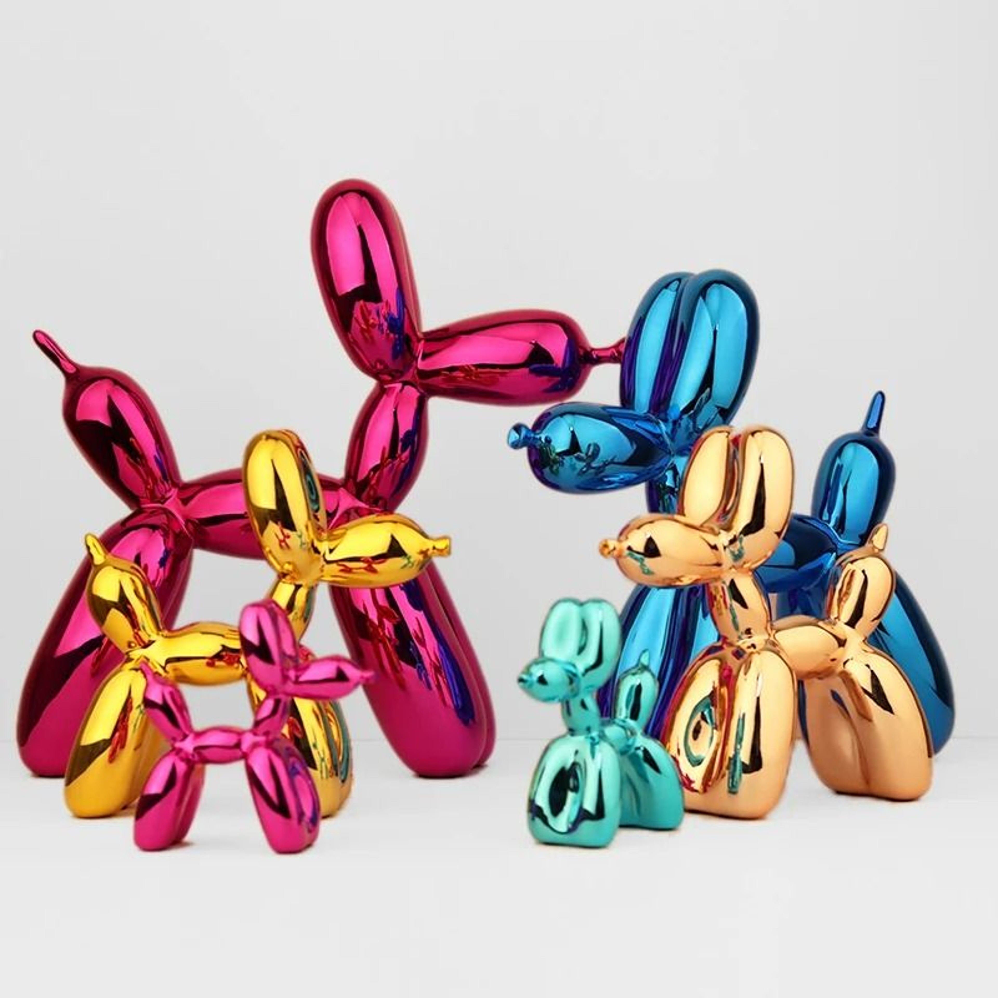Modern Balloon Dog Sculpture Resin Animal Figurine For Home And Office Decor 2