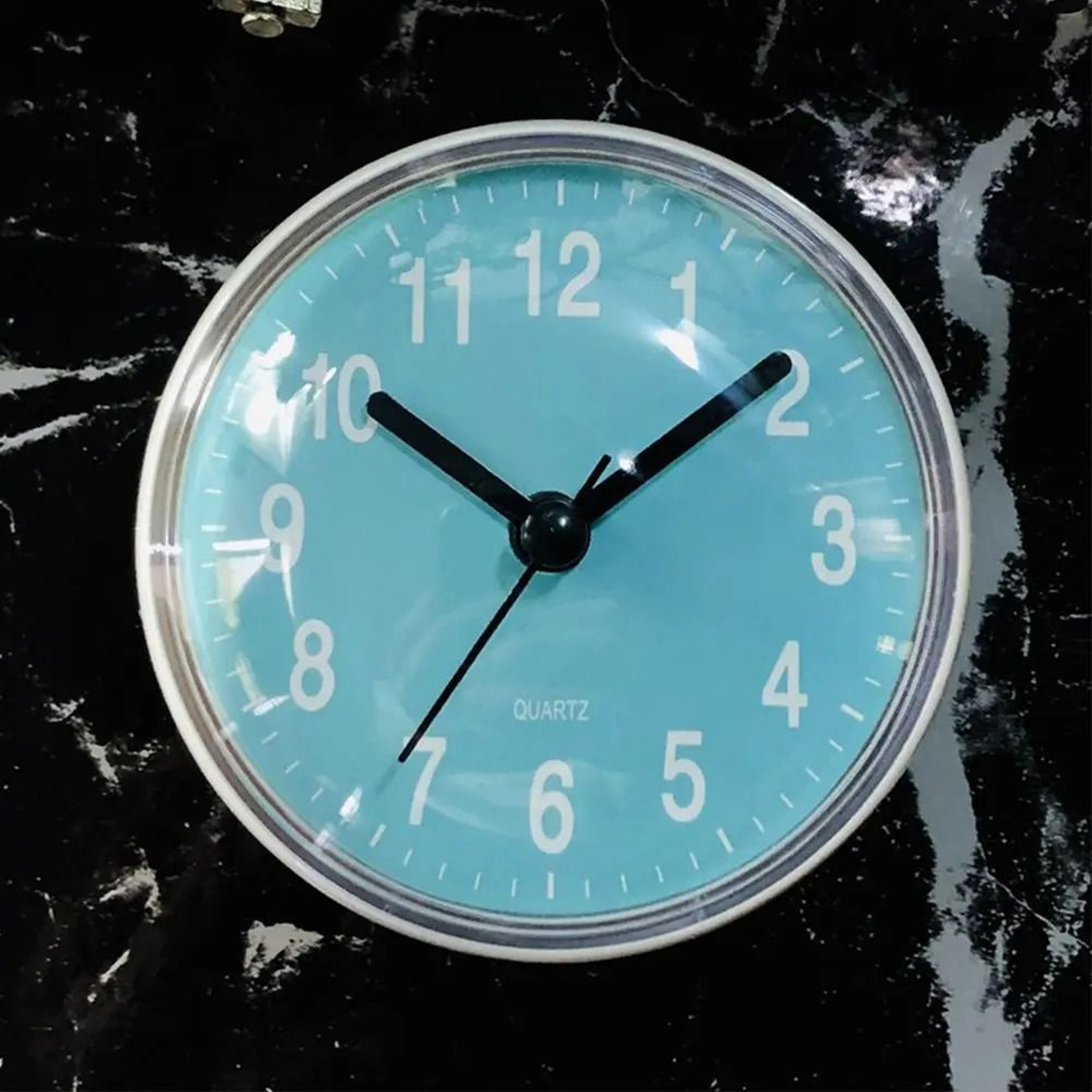 Mini Waterproof Bathroom Clock With Suction Cup And Quartz Movement 2