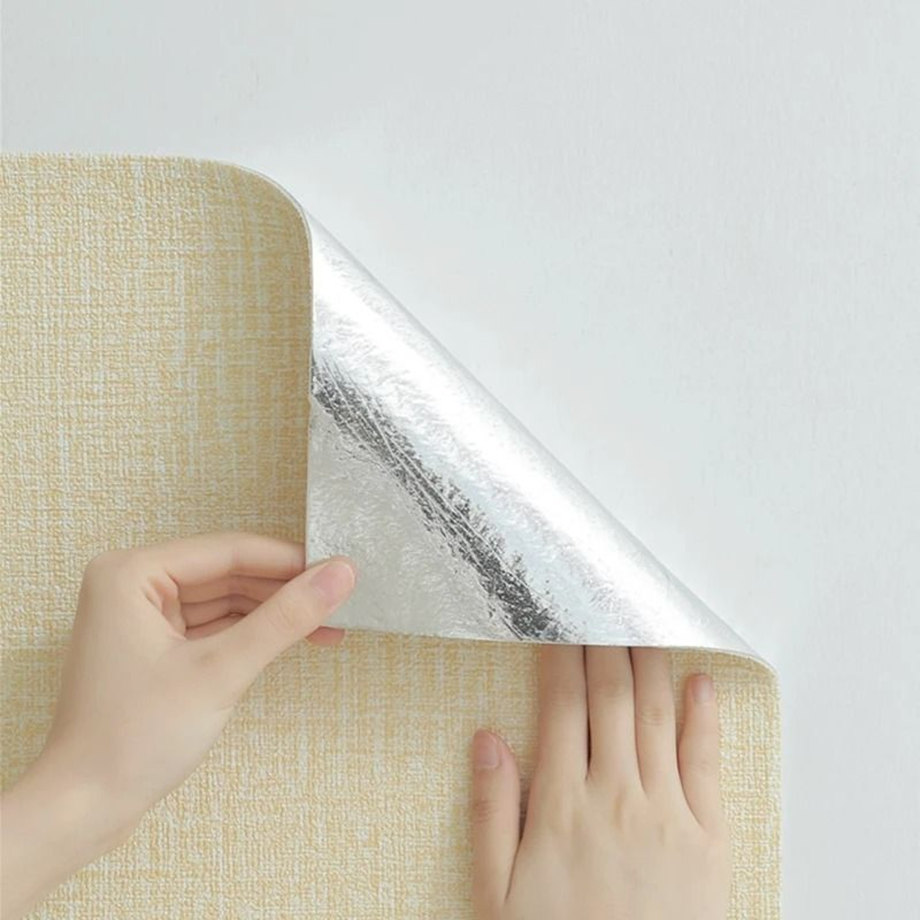 White 3D Foam Wall Panels Self Adhesive Waterproof XPE Wallpaper 4