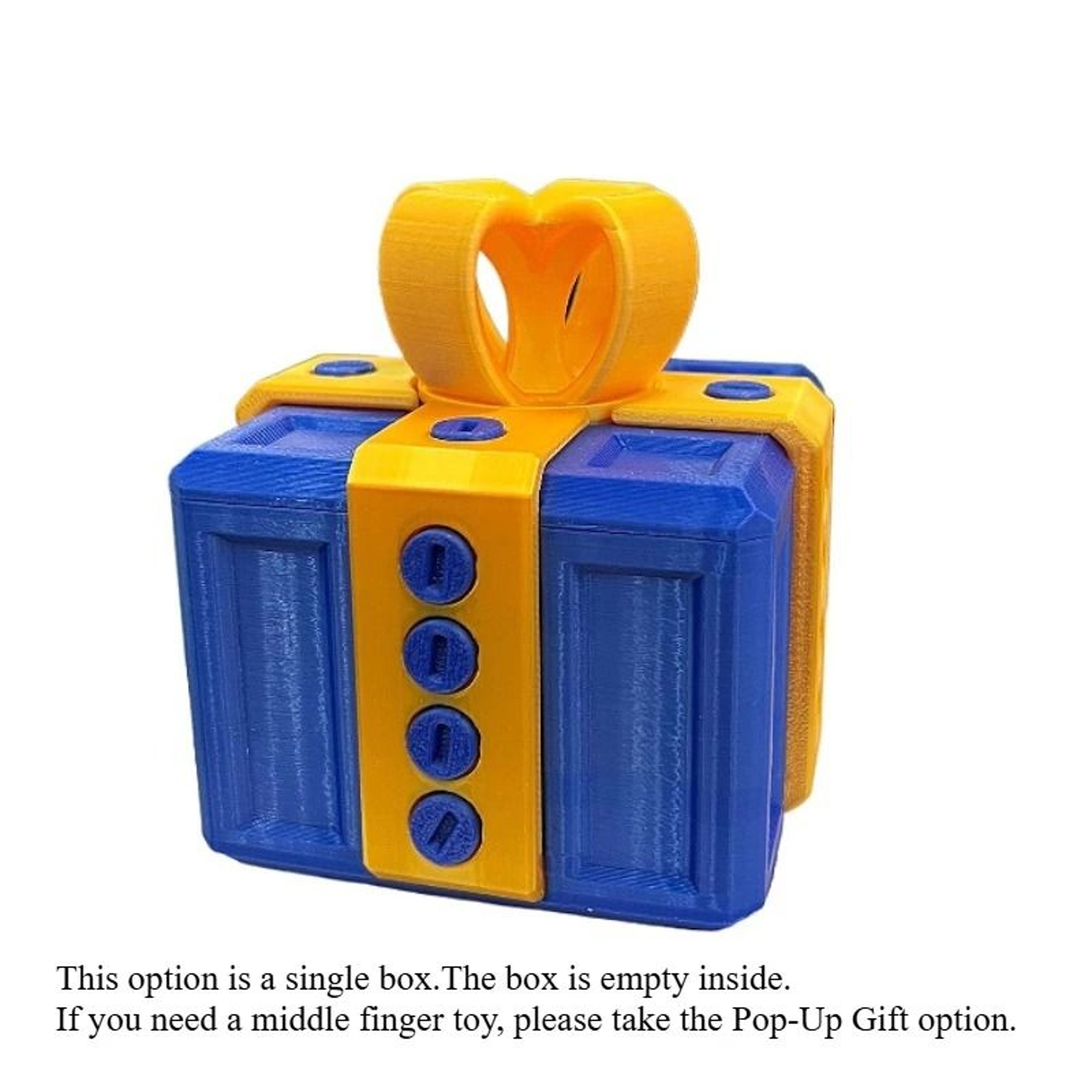3D Printed Middle Finger Prank Box Screw On Pop Up Surprise Gift 12