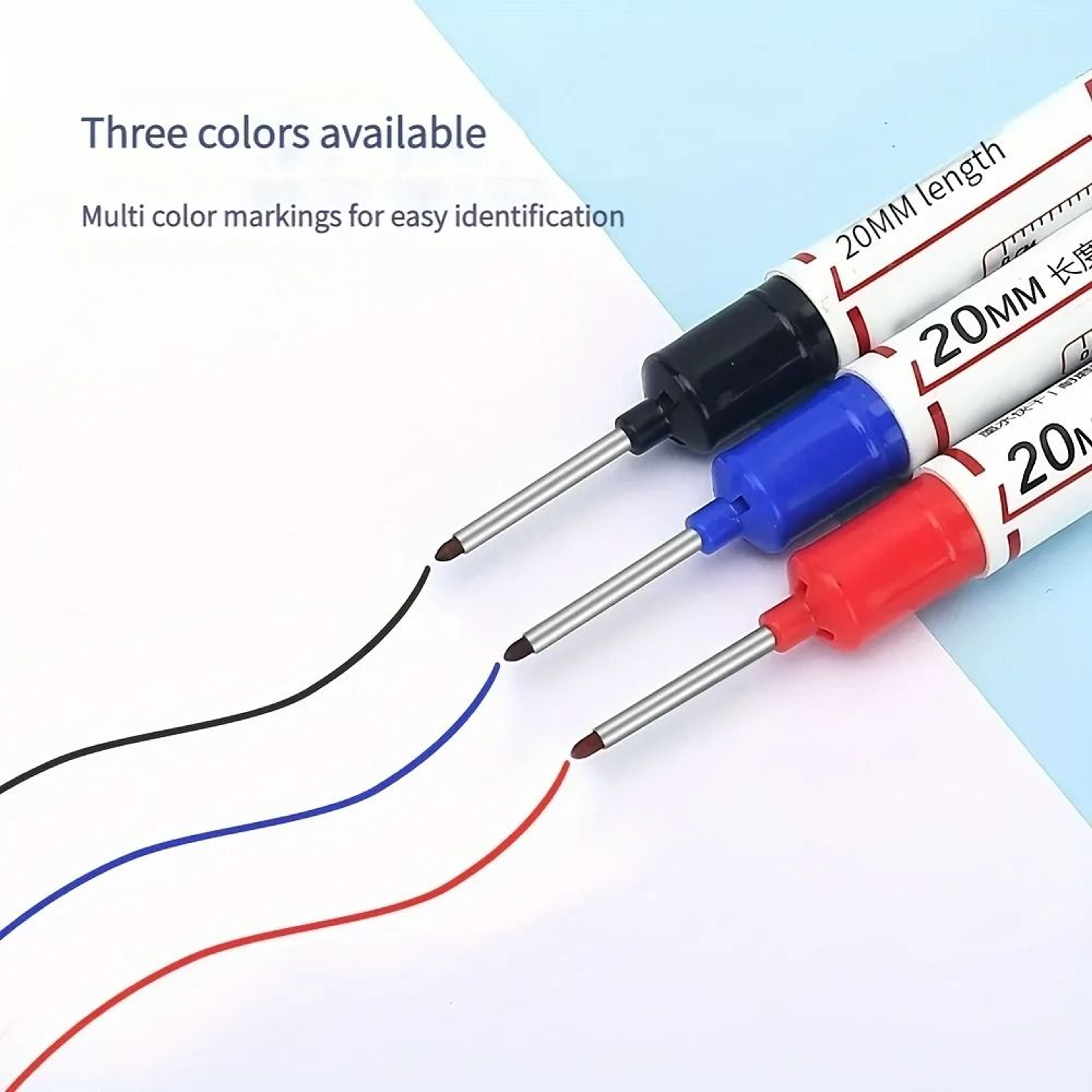10 Piece Deep Hole Long Nib Marker Set For Woodworking And Metal 2