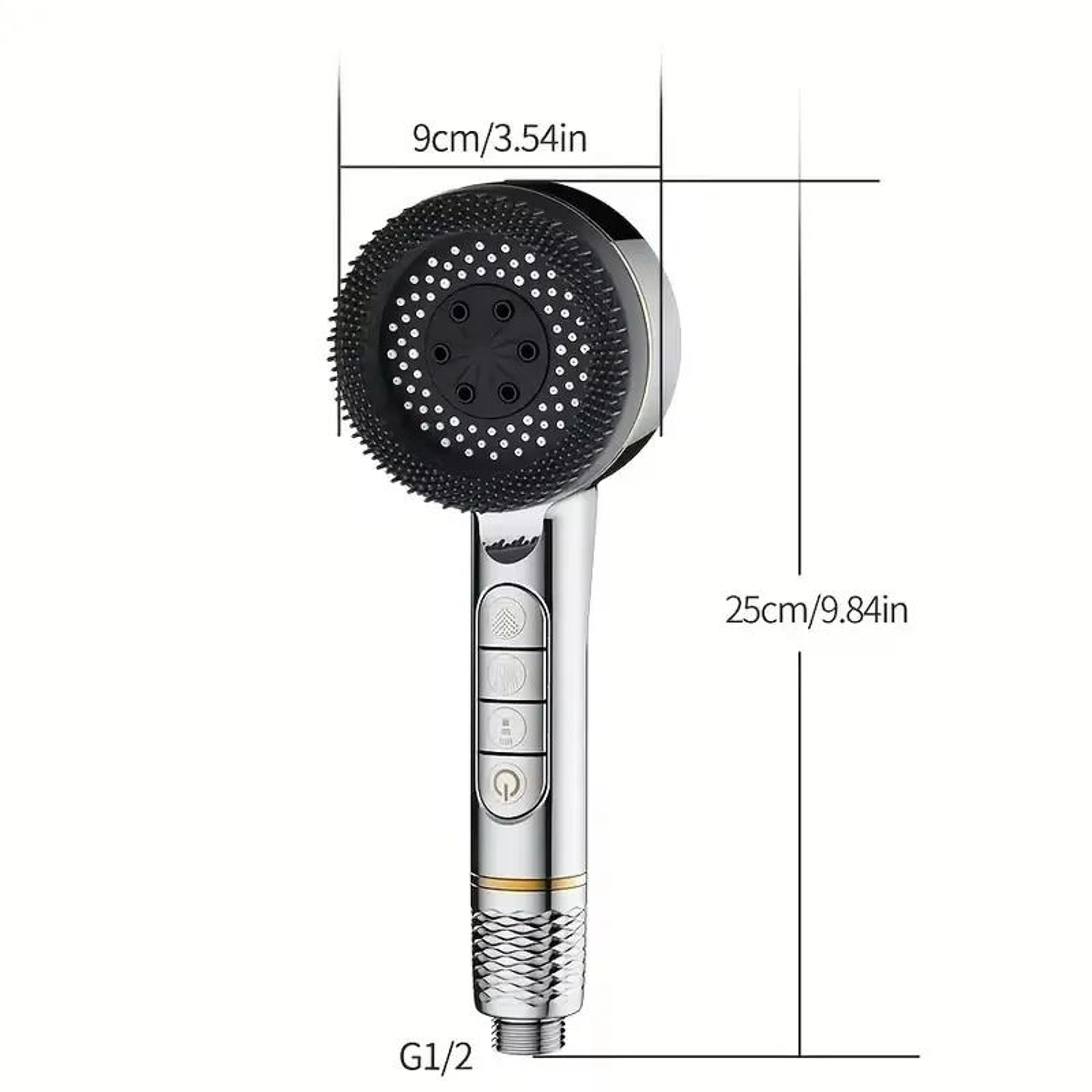 Filtered High Pressure Shower Head With 4 Spray Modes And Water Stop 6