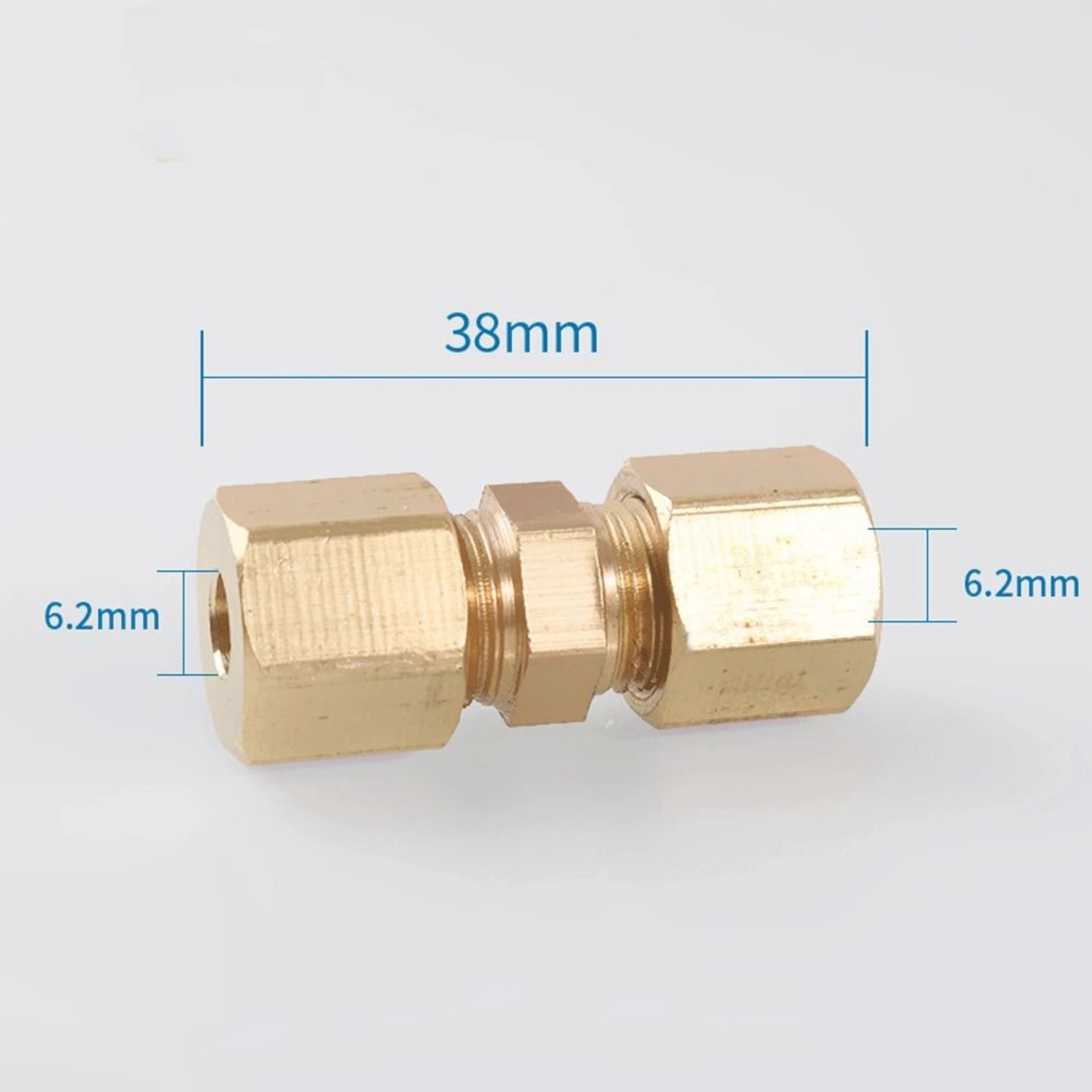 Brass Compression Union Pipe Fitting For Copper Tubing And HVAC Systems 7