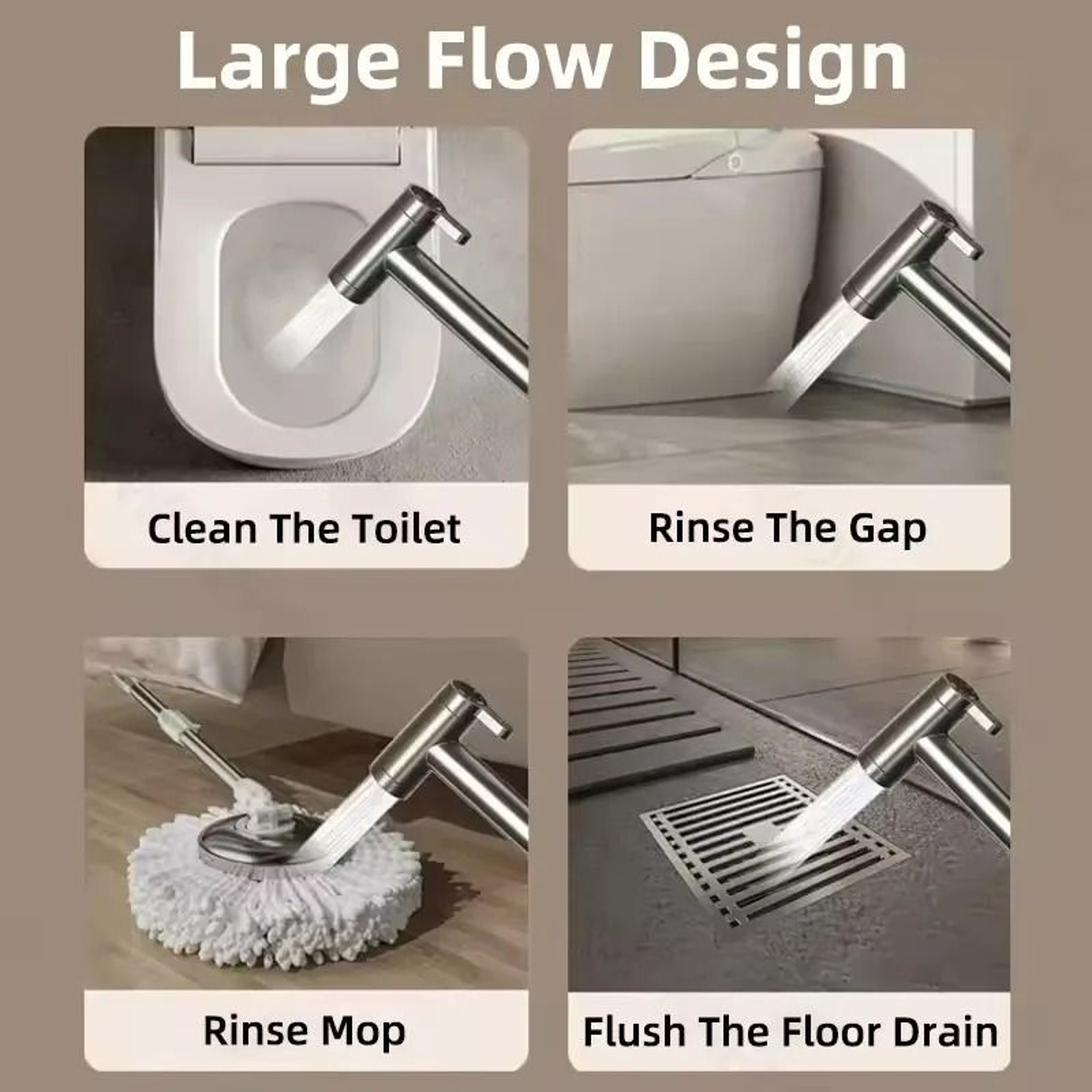 Retractable Spring Shower Hose For Bidet Sprayer And Bathroom Plumbing 4