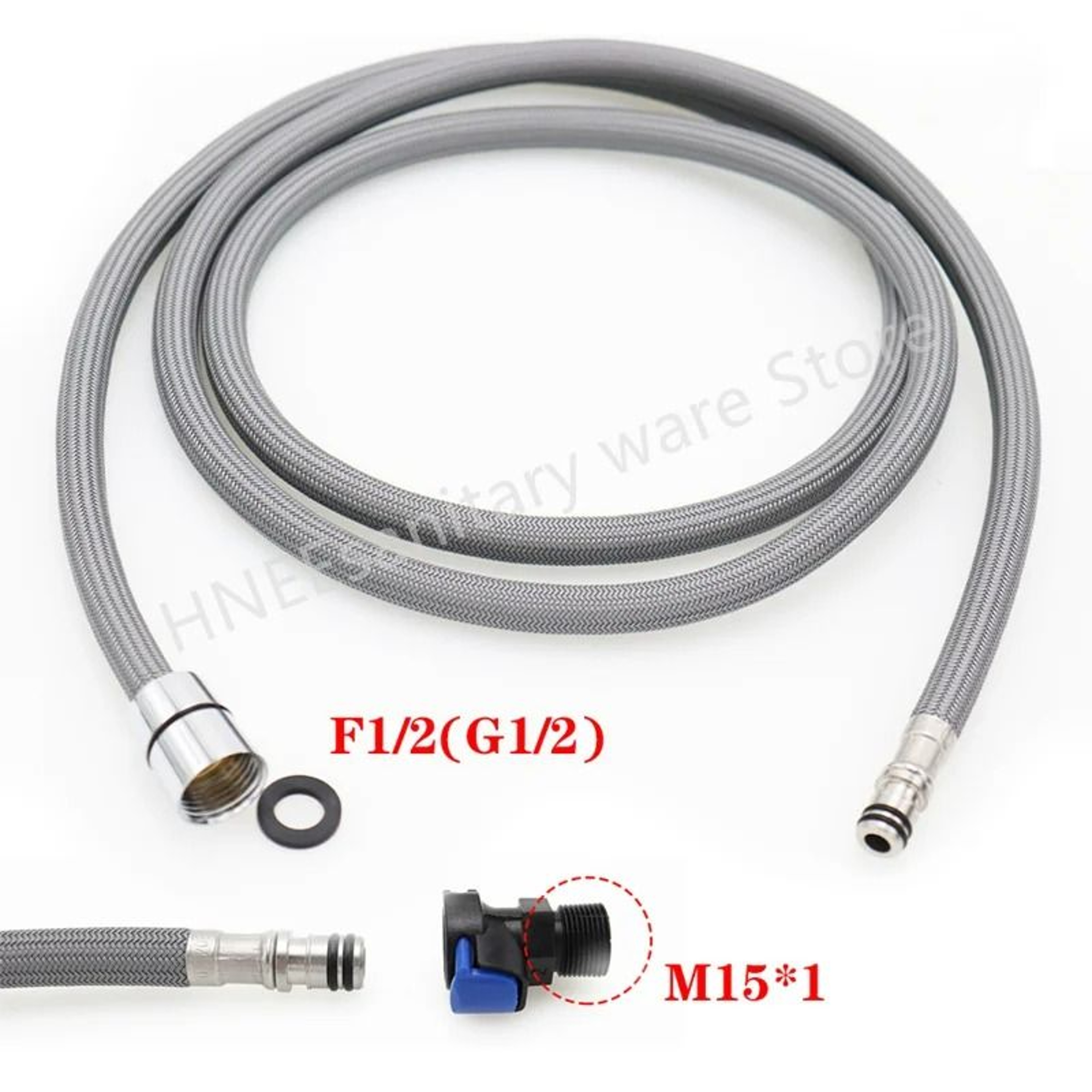 Quick Connect Pull Out Kitchen Faucet Hose Nylon Replacement F12 M15x1 7