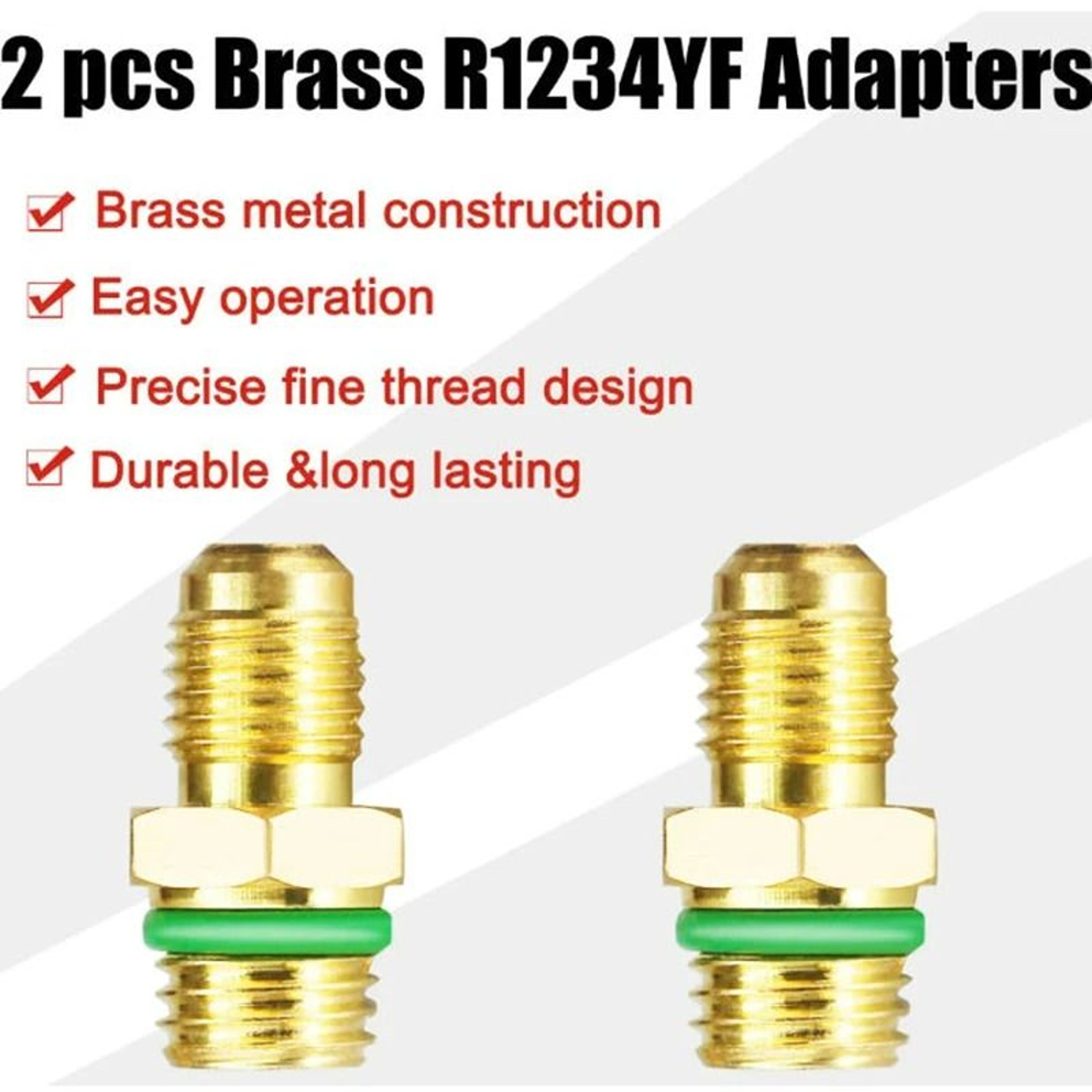R1234yf Adjustable AC Quick Coupler High Low Side Charging Hose Adapter 4