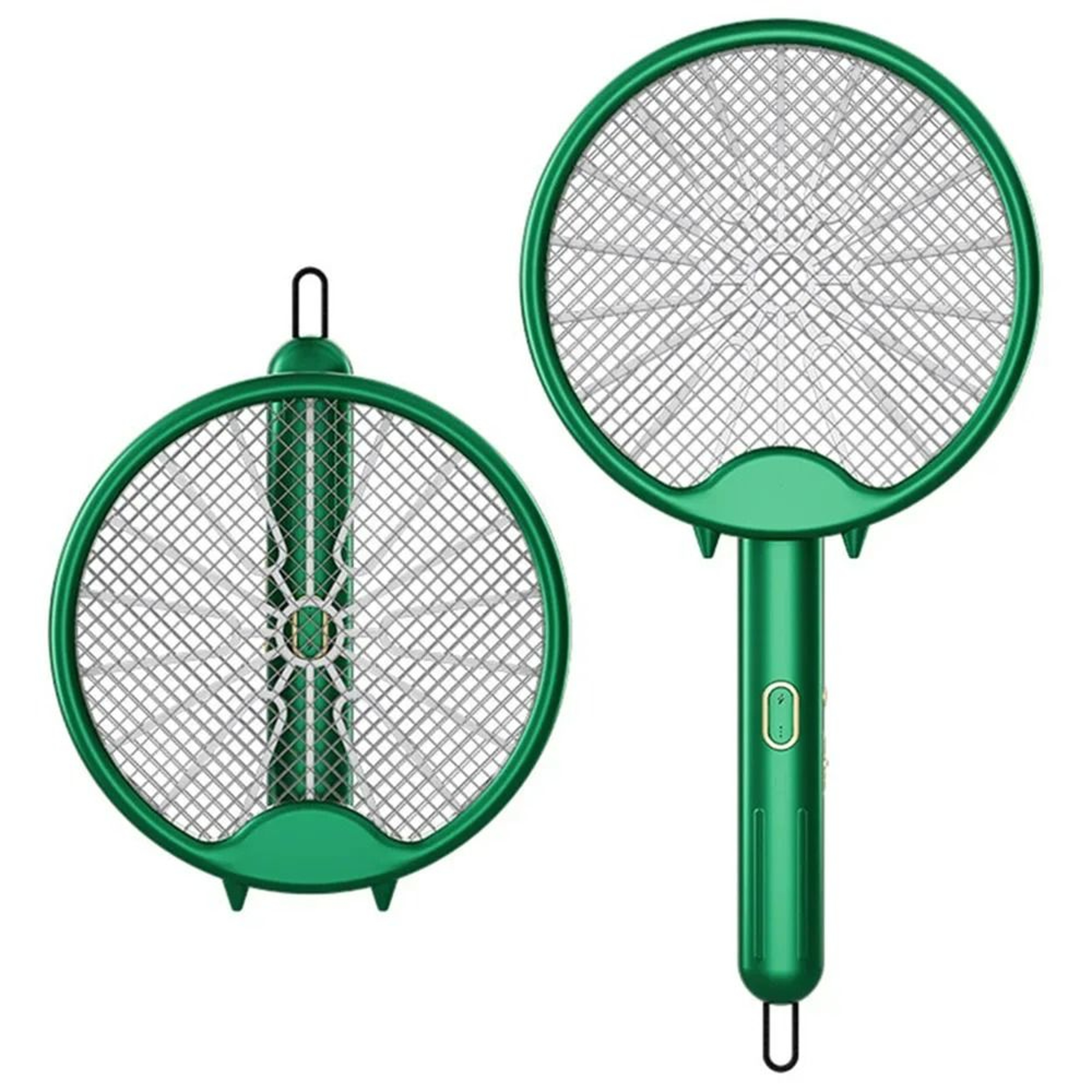 3000V Foldable USB Rechargeable Mosquito Racket With Bug Zapper Lamp 7
