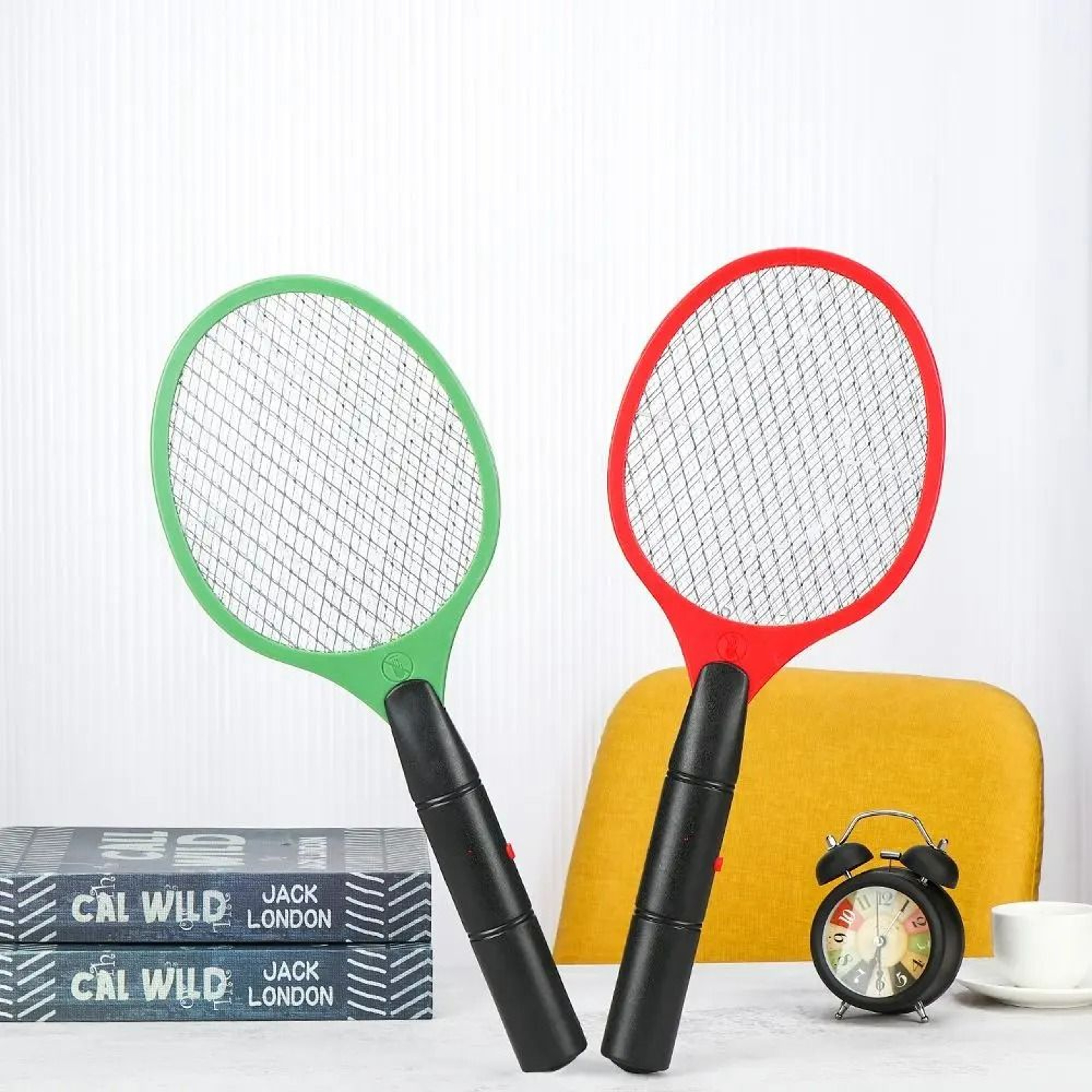 Portable Electric Mosquito Racket Fly And Wasp Zapper For Indoor Outdoor Use 2