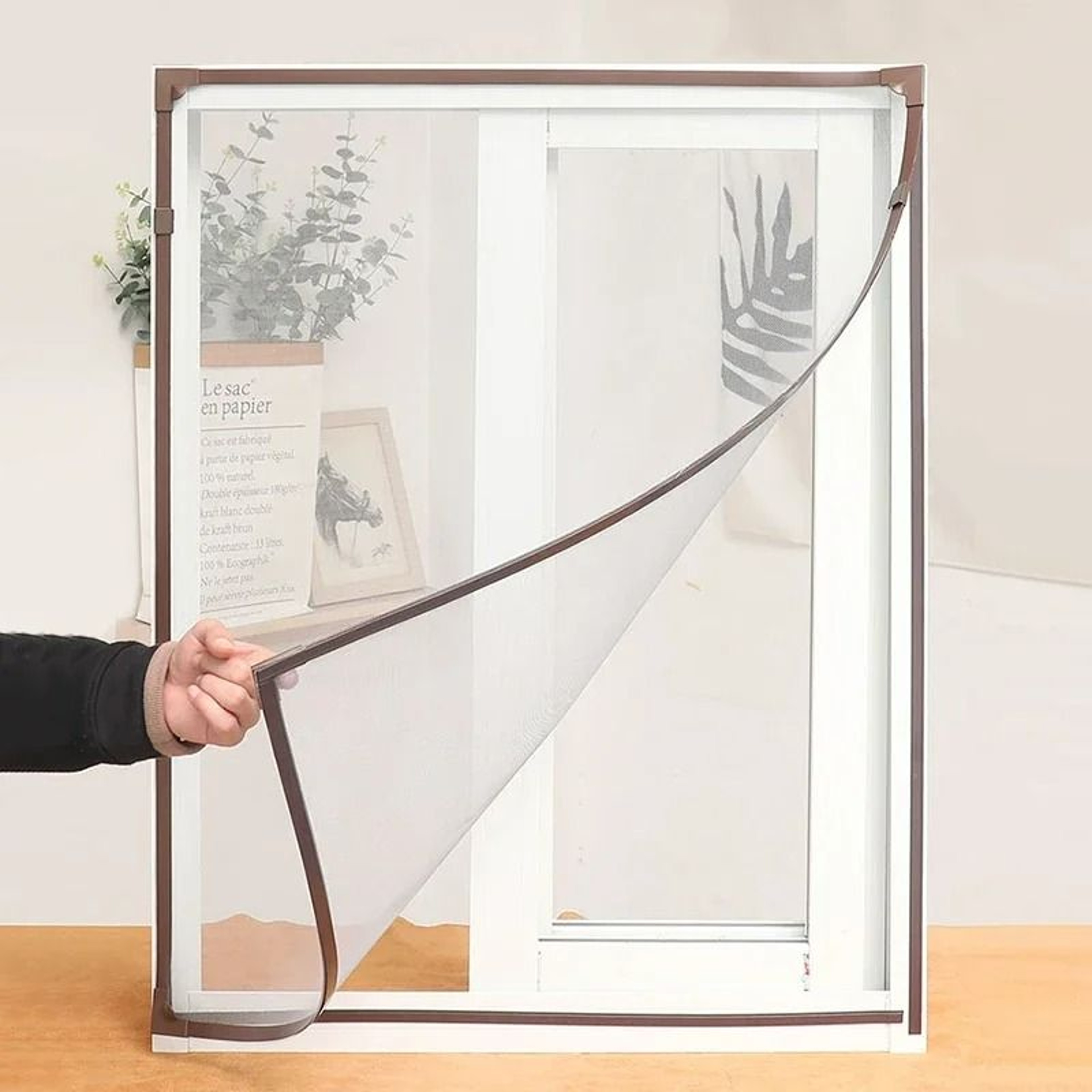 MagnaSeal Self Adhesive Magnetic Window Screen Frame Kit For Mosquito Mesh 5