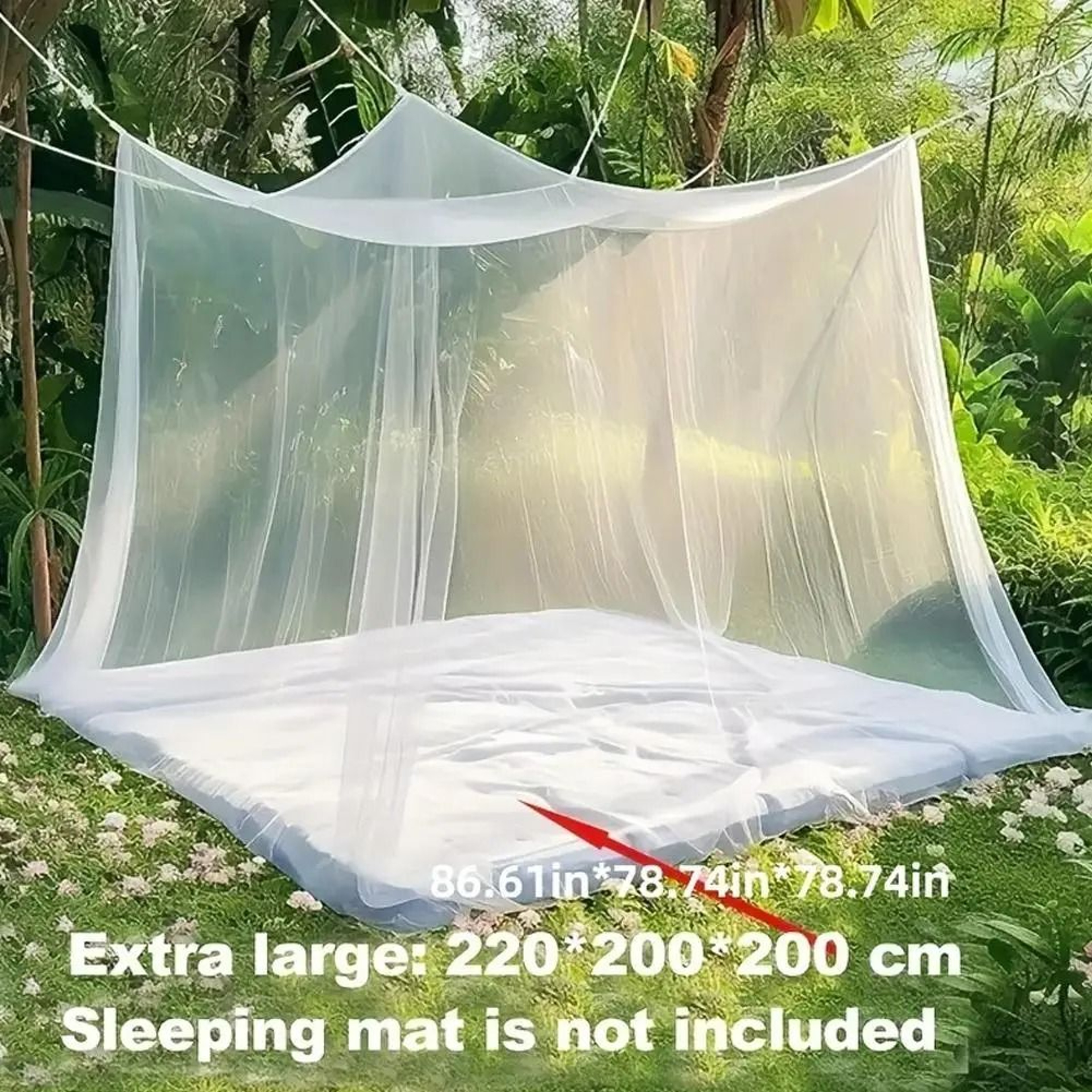 GardenShield Extra Large Outdoor Mosquito Net Canopy For Gazebo Patio And Camping 0